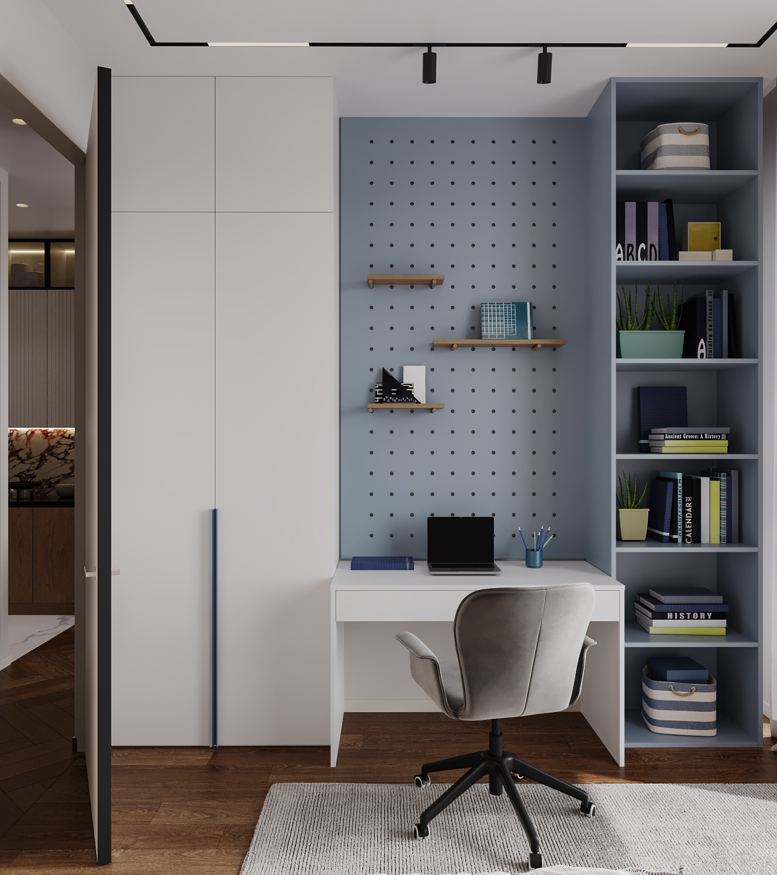 Квартира в бордовых оттенках