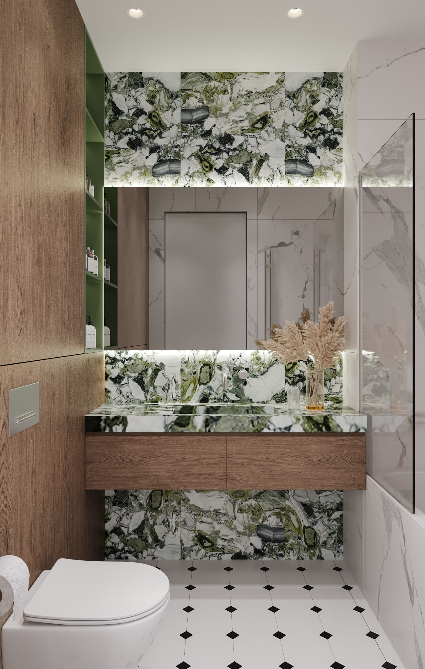 Квартира в бордовых оттенках