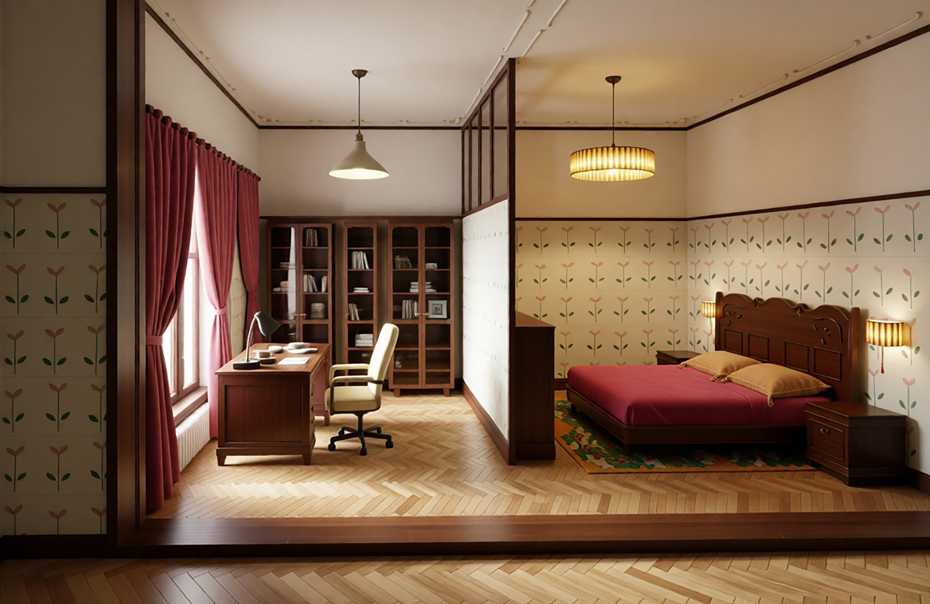 Обложка проекта: Эскизы к интерьеру квартиры в историческом доме на Фонтанке