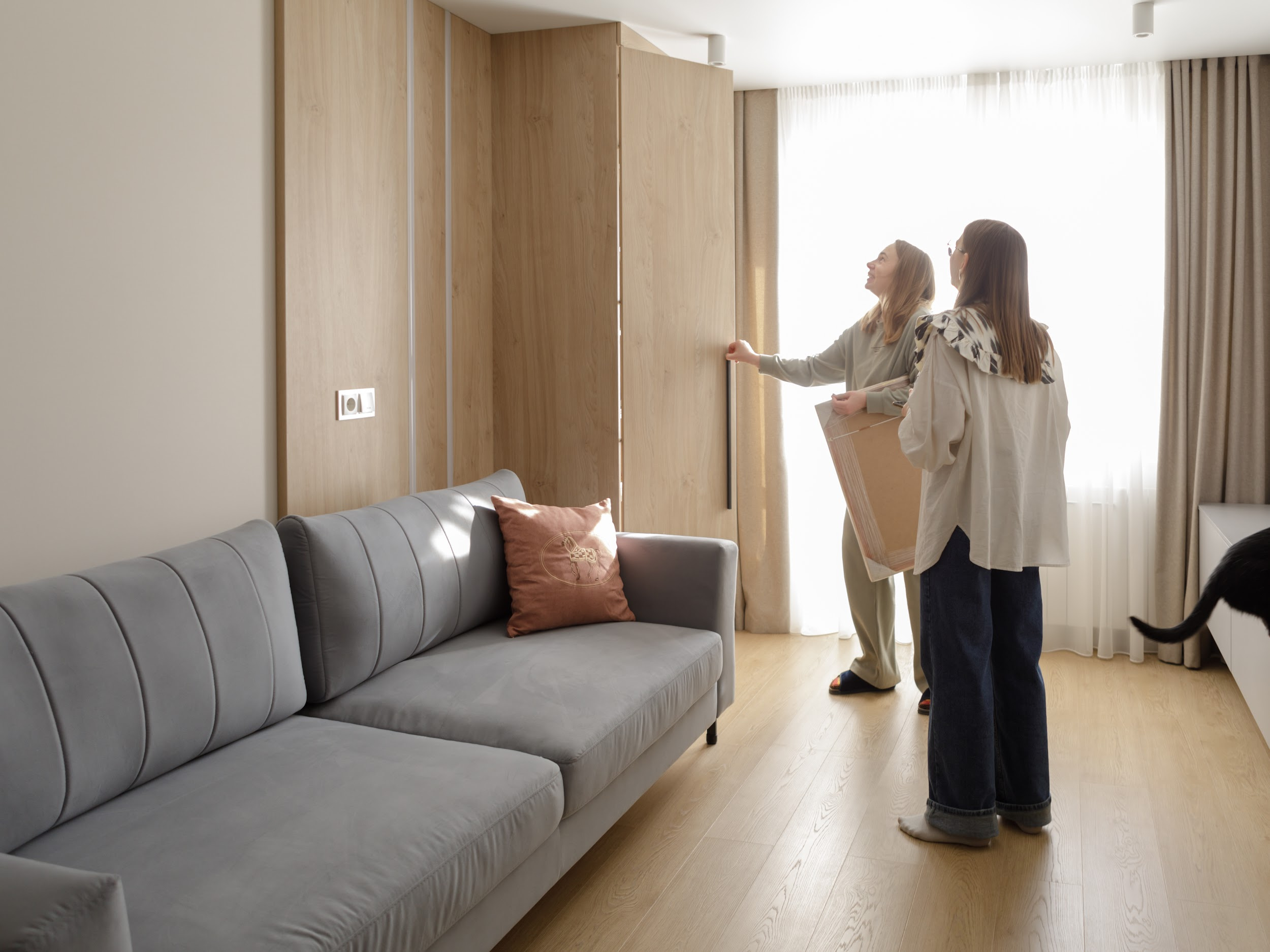 Новокиевская с черным котом