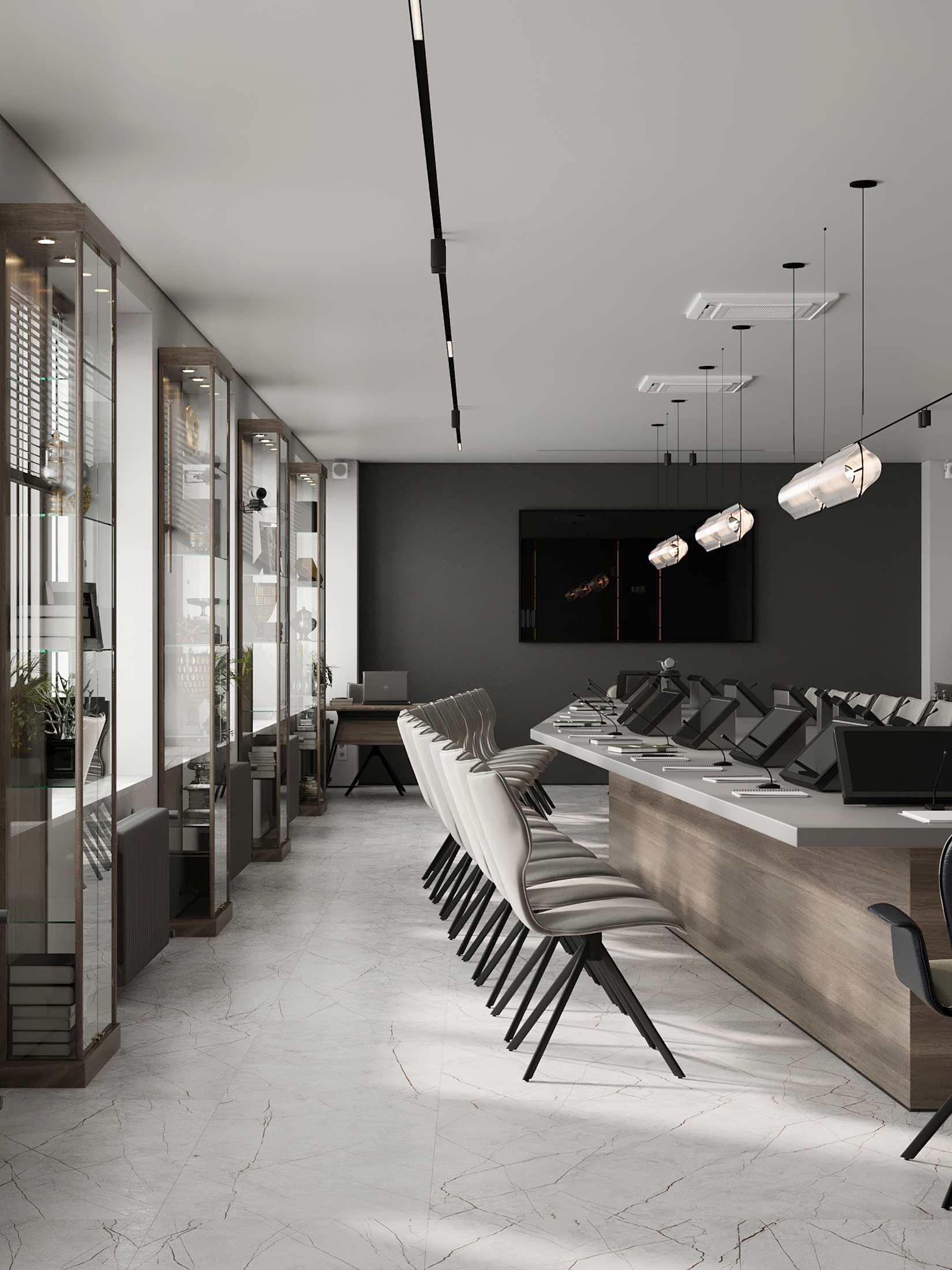 Офис для фармацевтической компании(кабинет, приемная, конферен-зал)общая пл. 163кв.м.