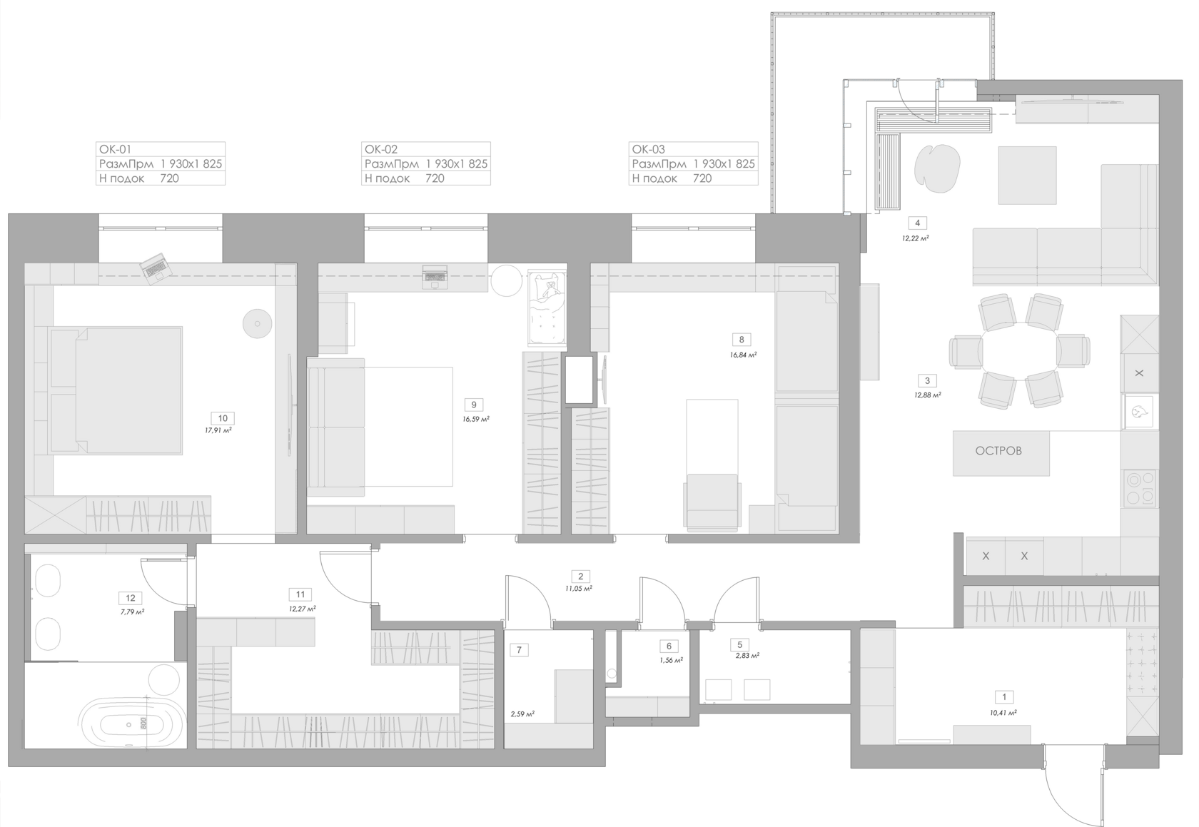 КВАРТИРА ДЛЯ БОЛЬШОЙ СЕМЬИ НА МОСФИЛЬМОВСКОЙ