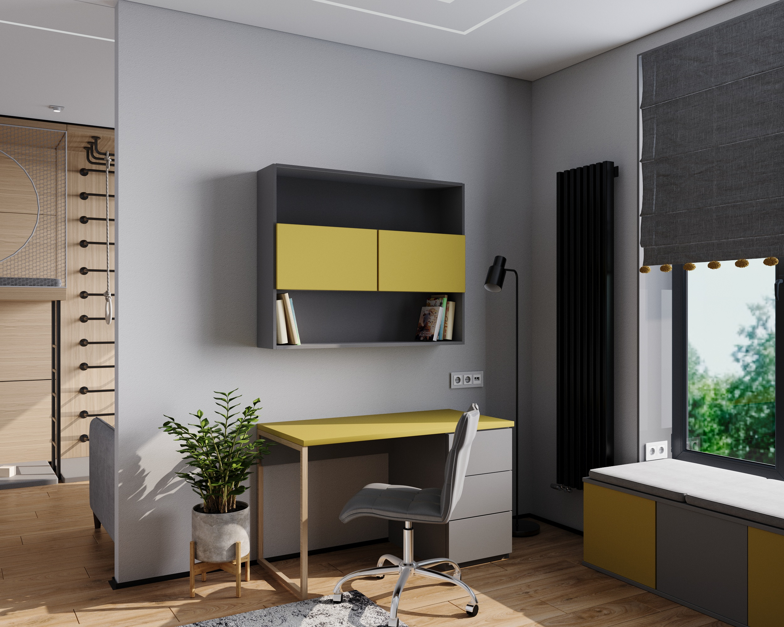 3д-визуализация интерьера детской