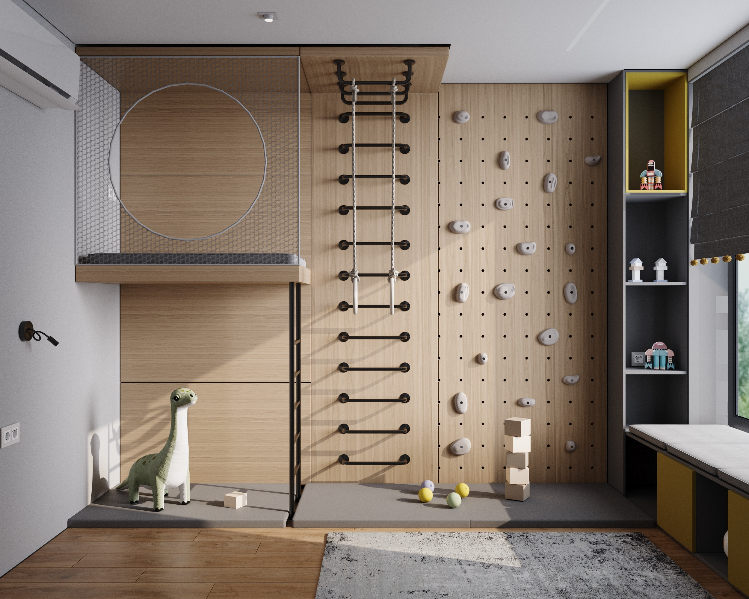 3д-визуализация интерьера детской