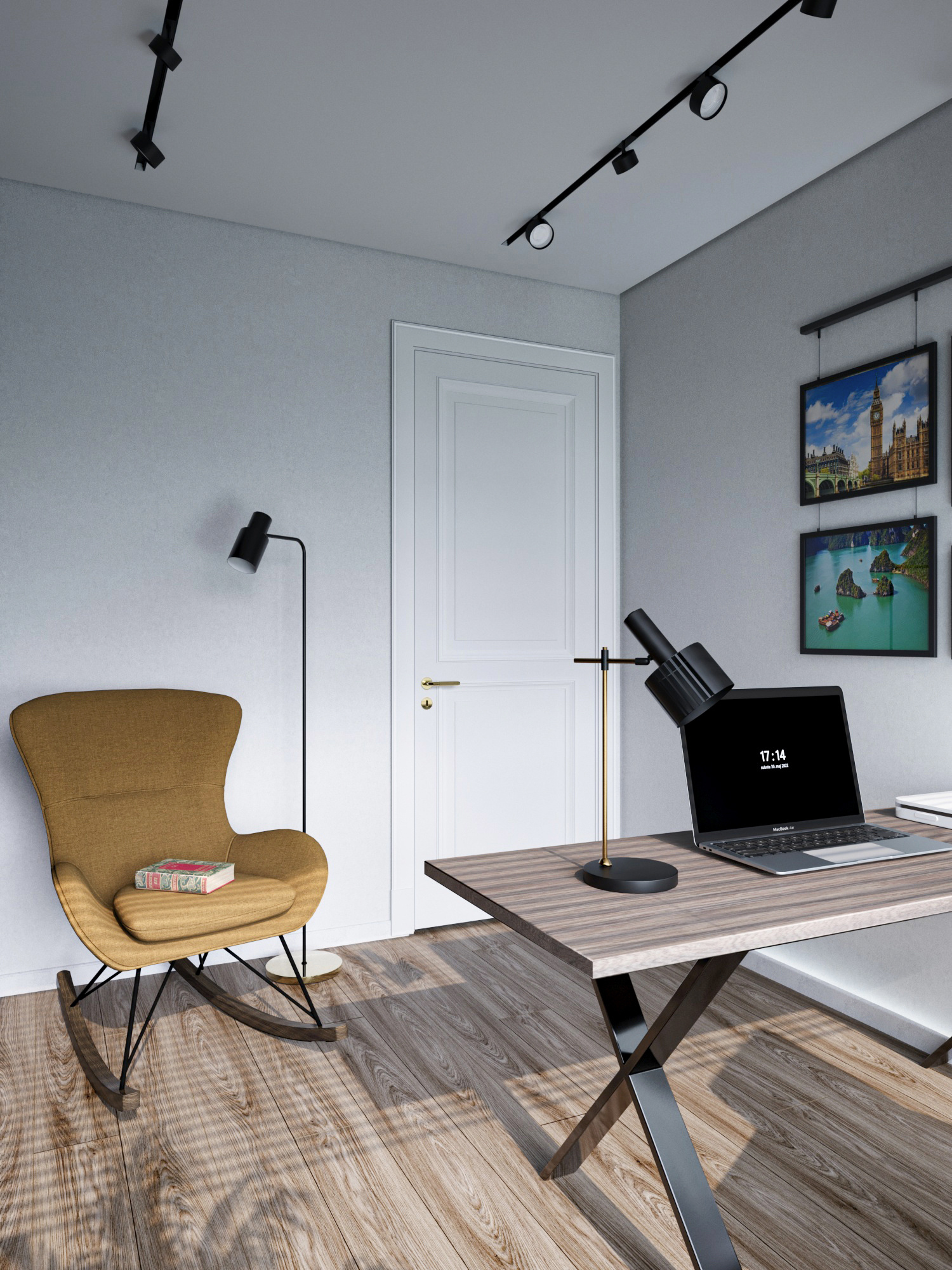 Дизайн-концепция и 3д-визуализация кабинета