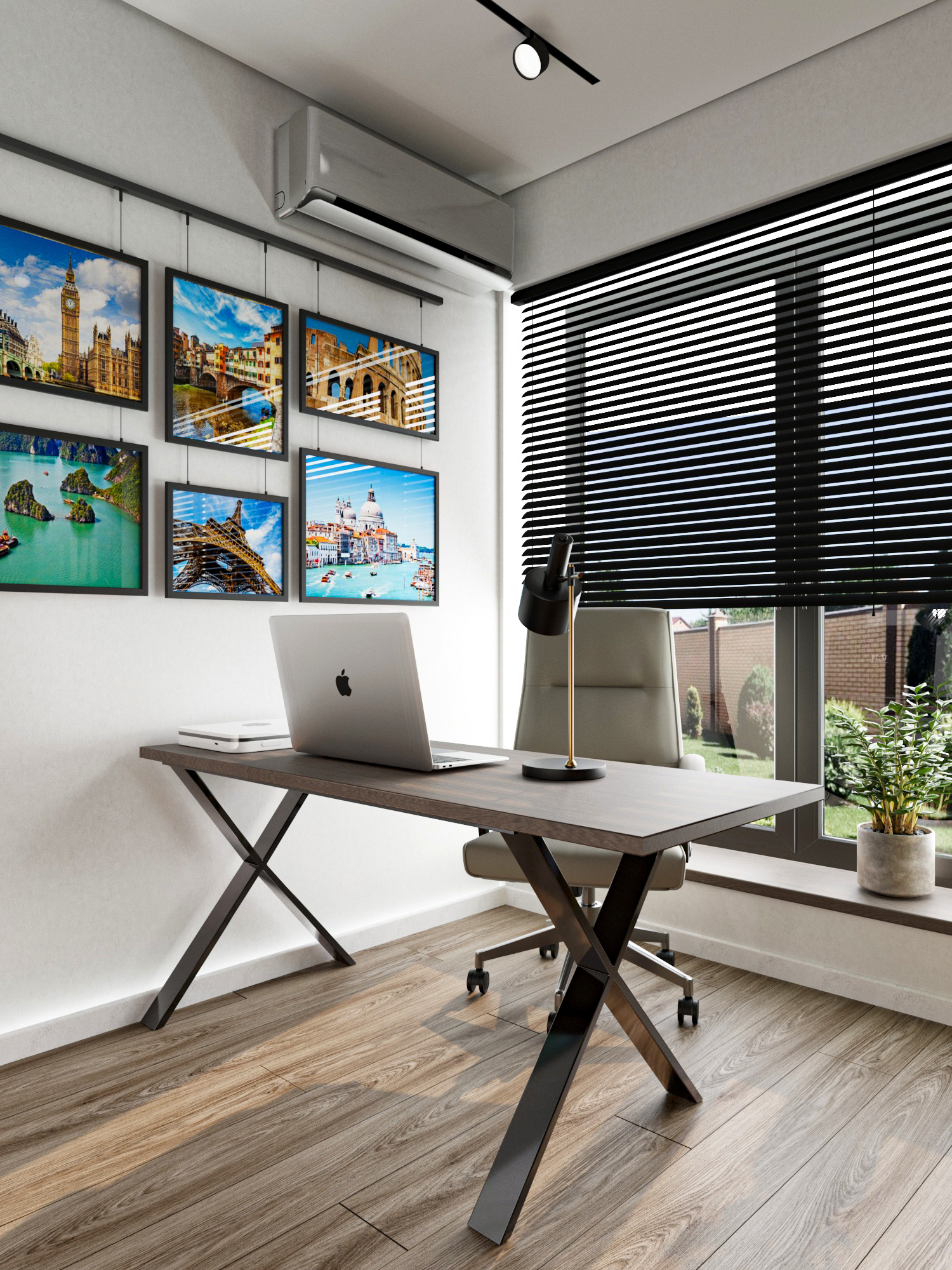 Дизайн-концепция и 3д-визуализация кабинета