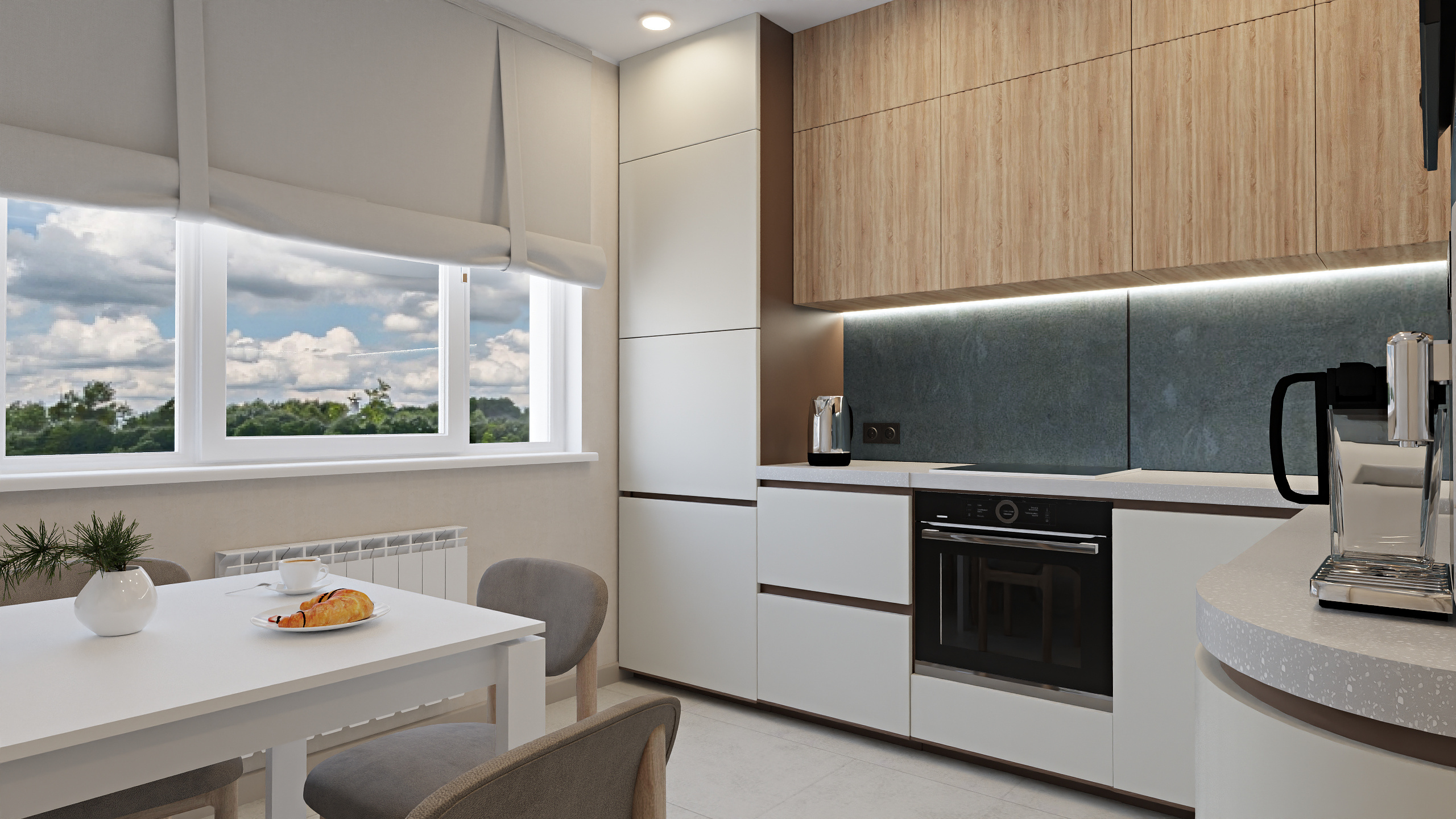 Четырехкомнатная квартира с двумя санузлами