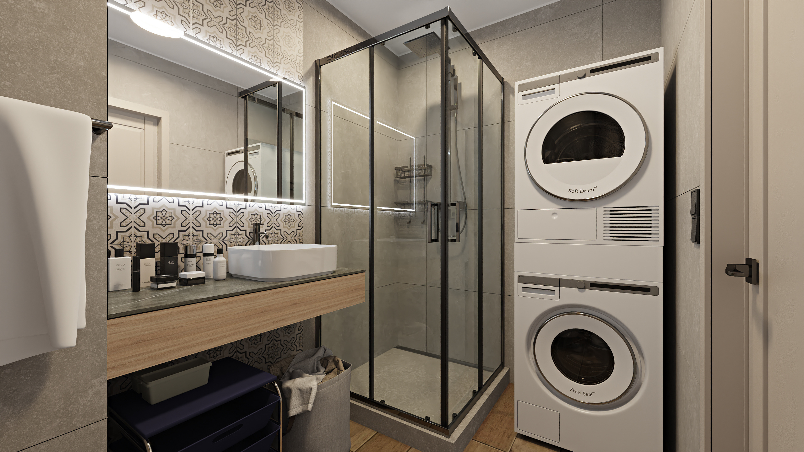 Четырехкомнатная квартира с двумя санузлами