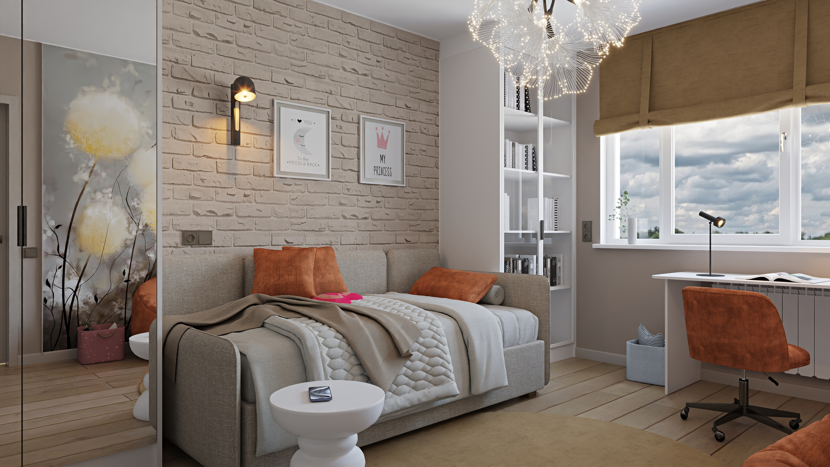 Обложка проекта: Четырехкомнатная квартира 100 кв. м. с двумя санузлами