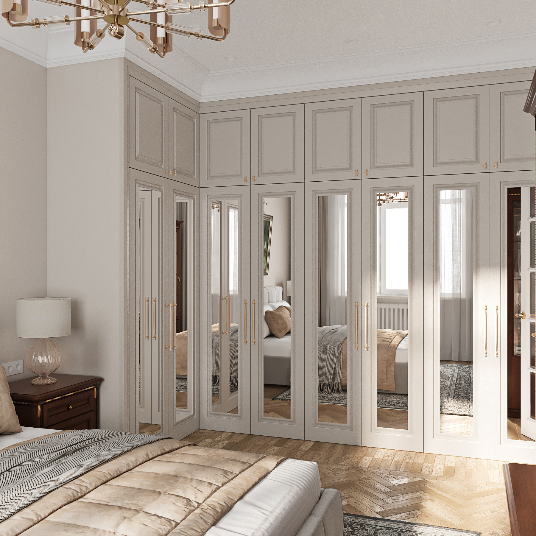 Дизайн-проект квартиры с классическом стиле.