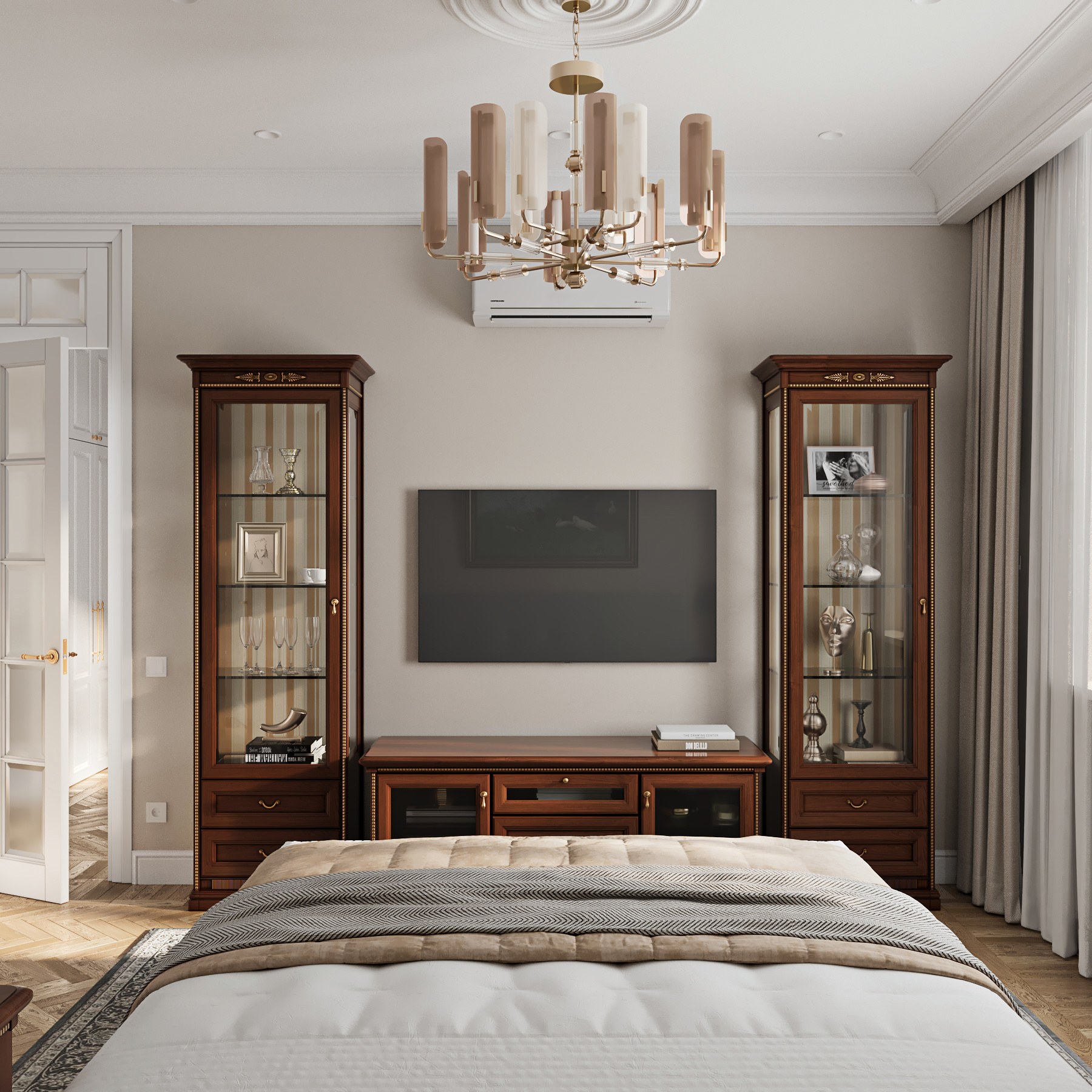 Дизайн-проект квартиры с классическом стиле.