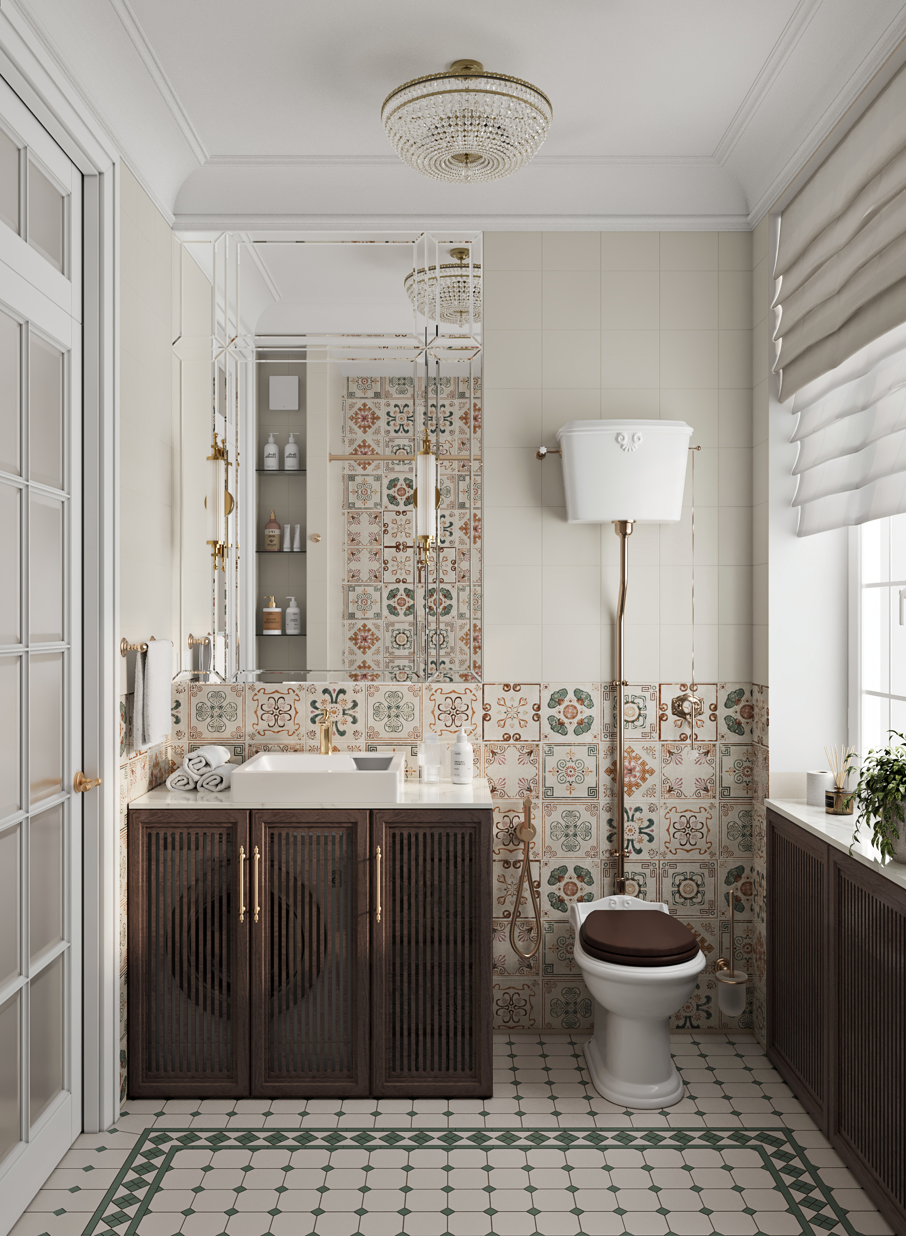 Дизайн-проект квартиры с классическом стиле.