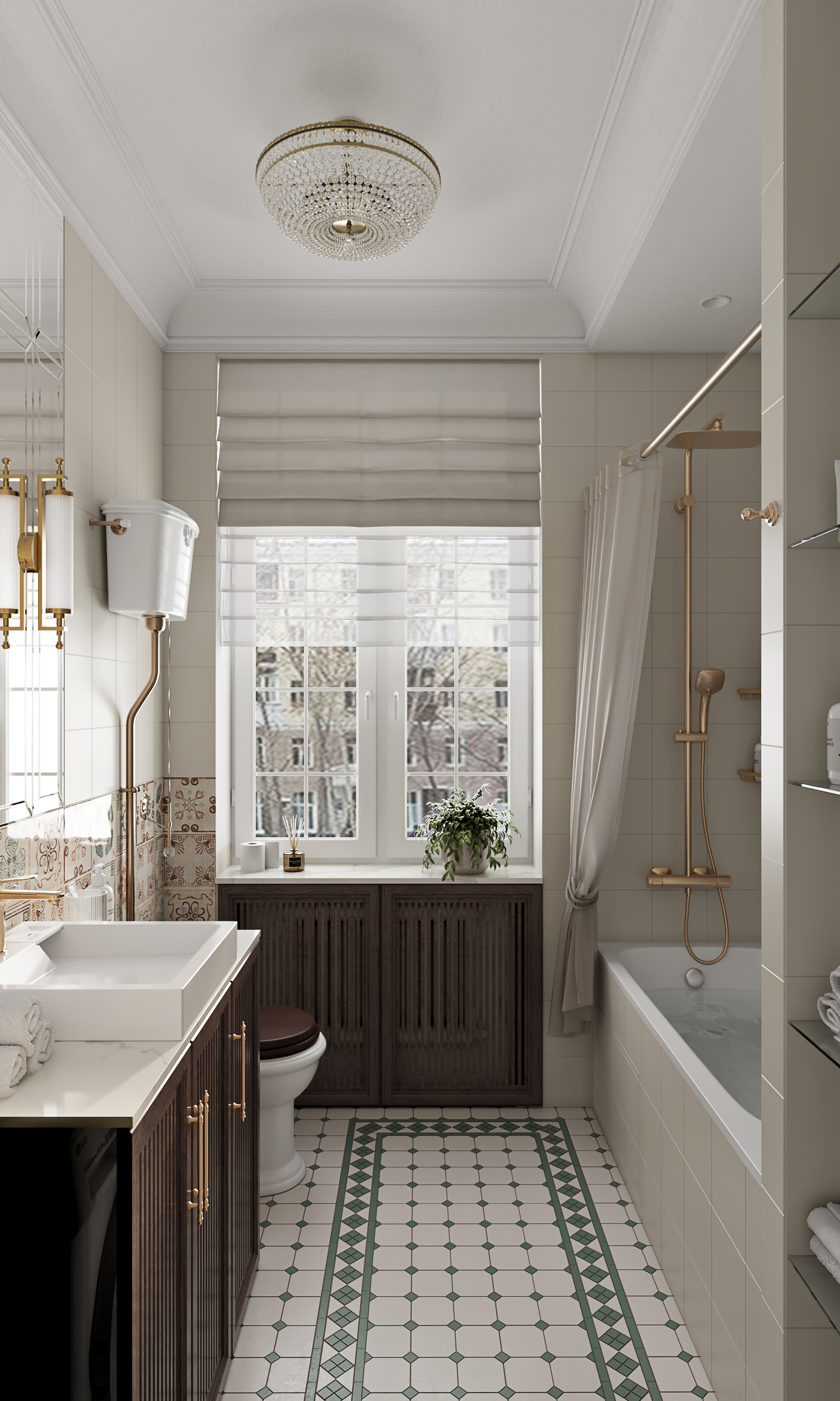 Дизайн-проект квартиры с классическом стиле.