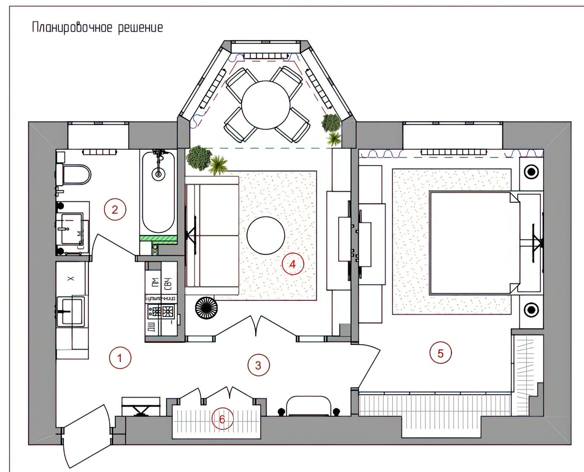 Дизайн-проект квартиры с классическом стиле.