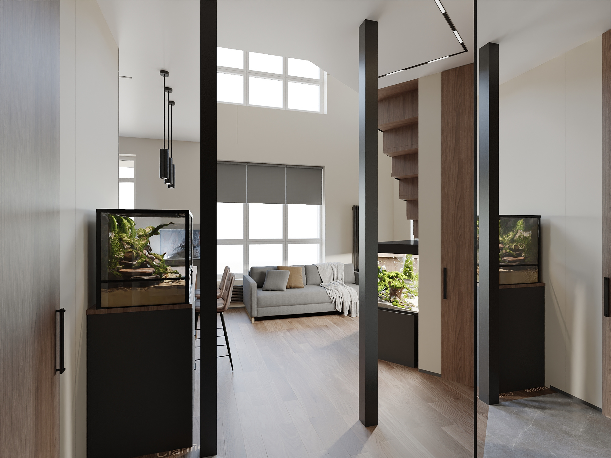 Дизайн-проект двух-уровневой квартиры