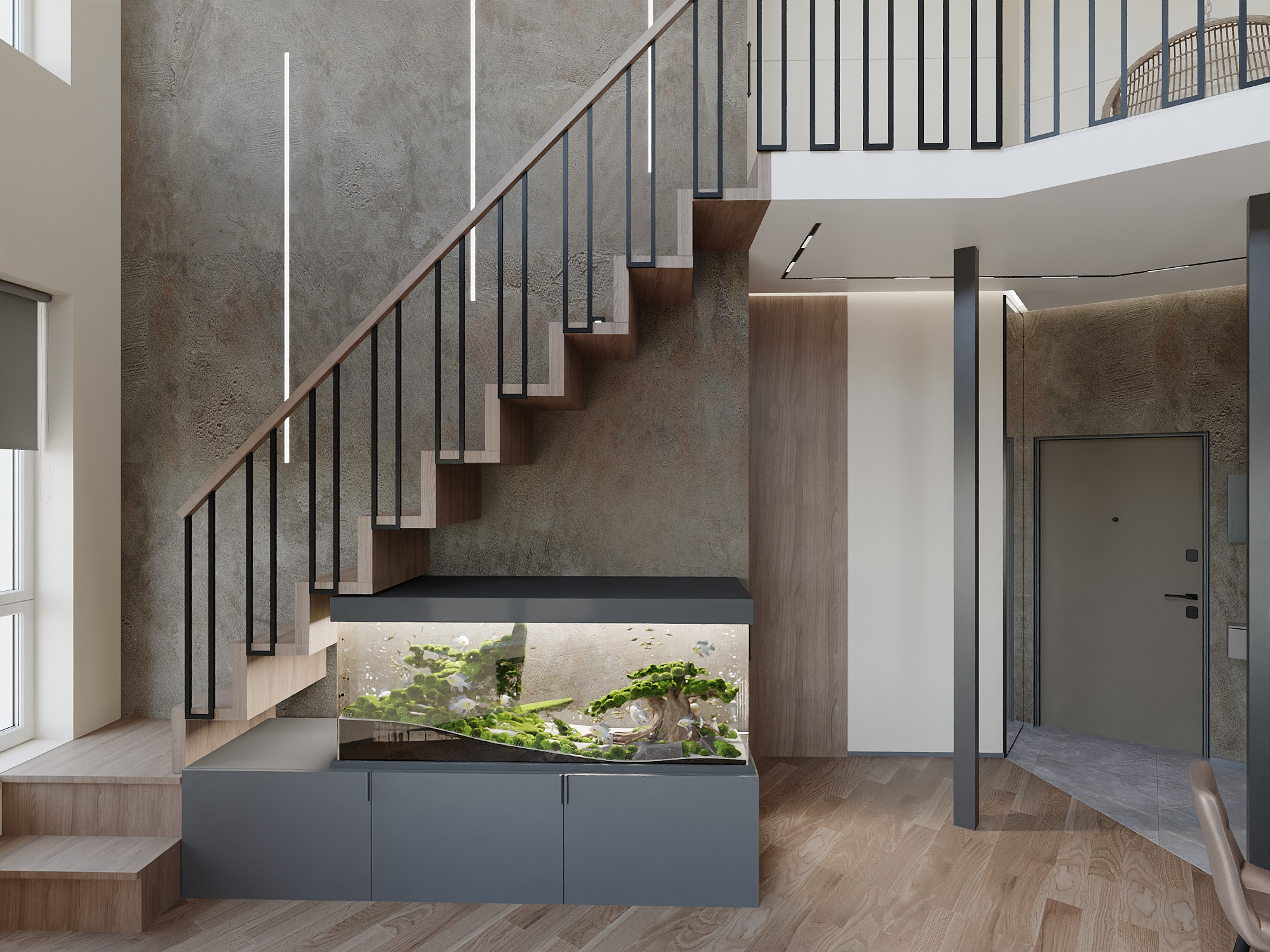 Дизайн-проект двух-уровневой квартиры