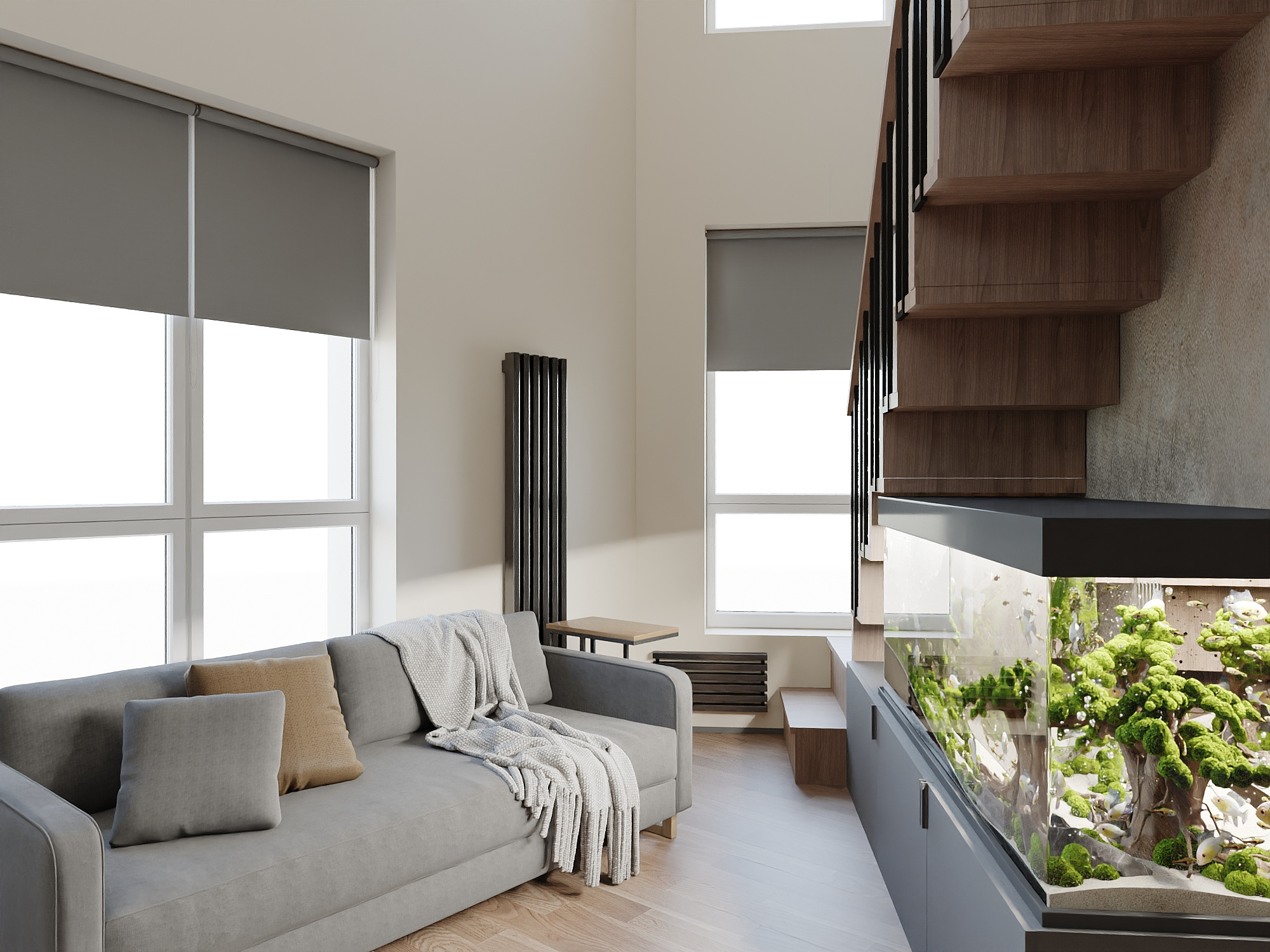 Дизайн-проект двух-уровневой квартиры