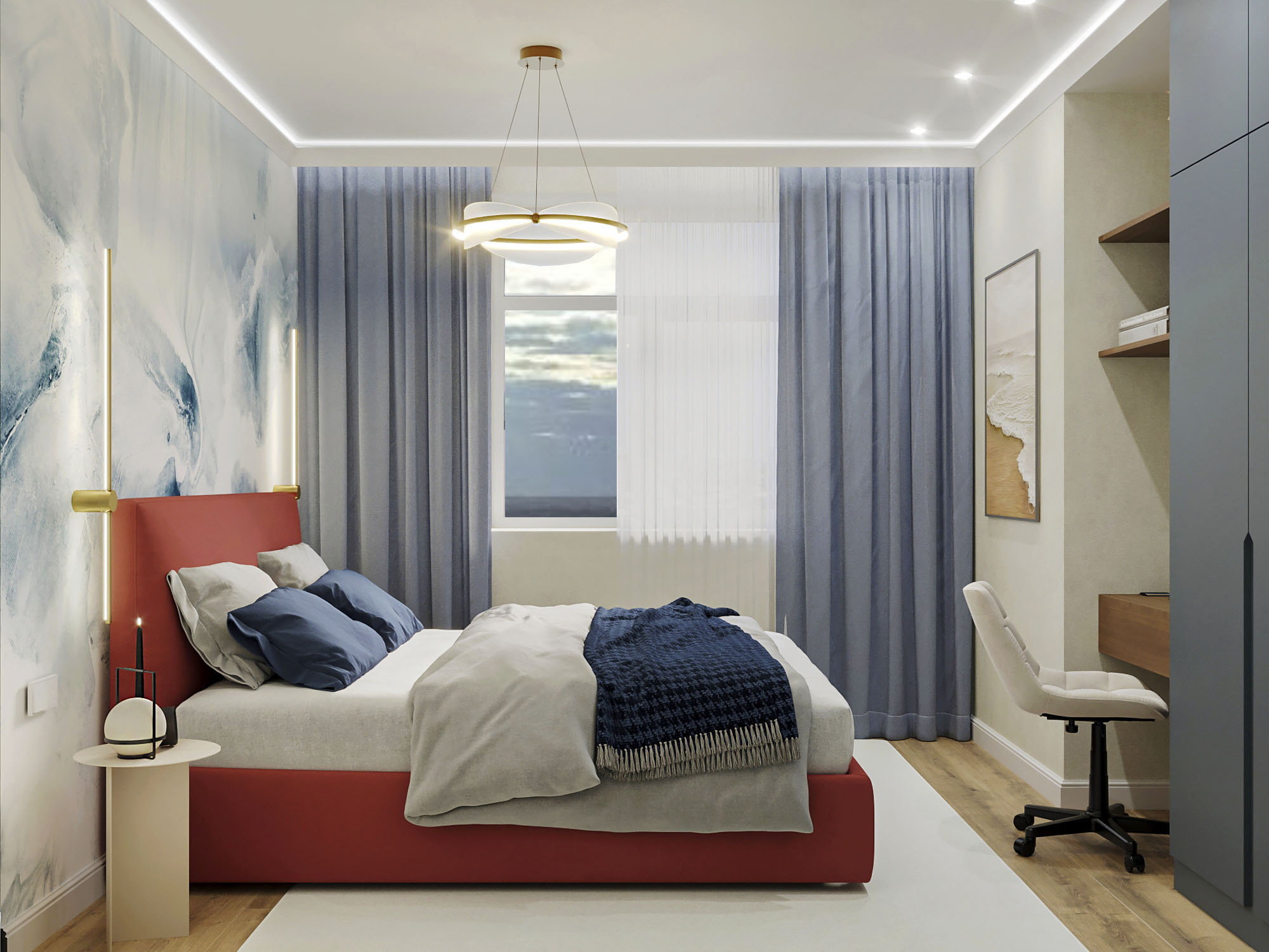 Дизайн-проект двухкомнатной квартиры для сдачи в аренду