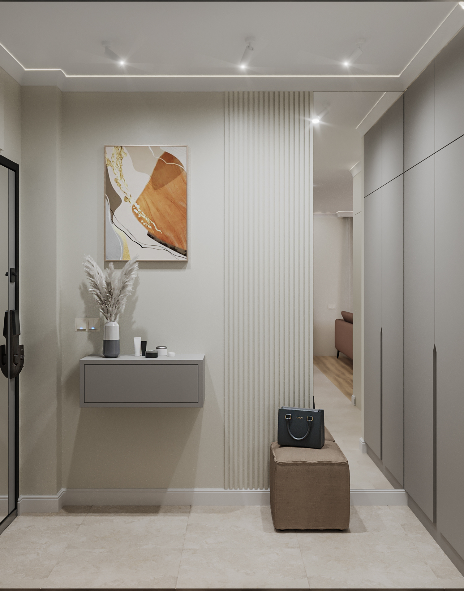 Дизайн-проект трехкомнатной квартиры для сдачи в аренду