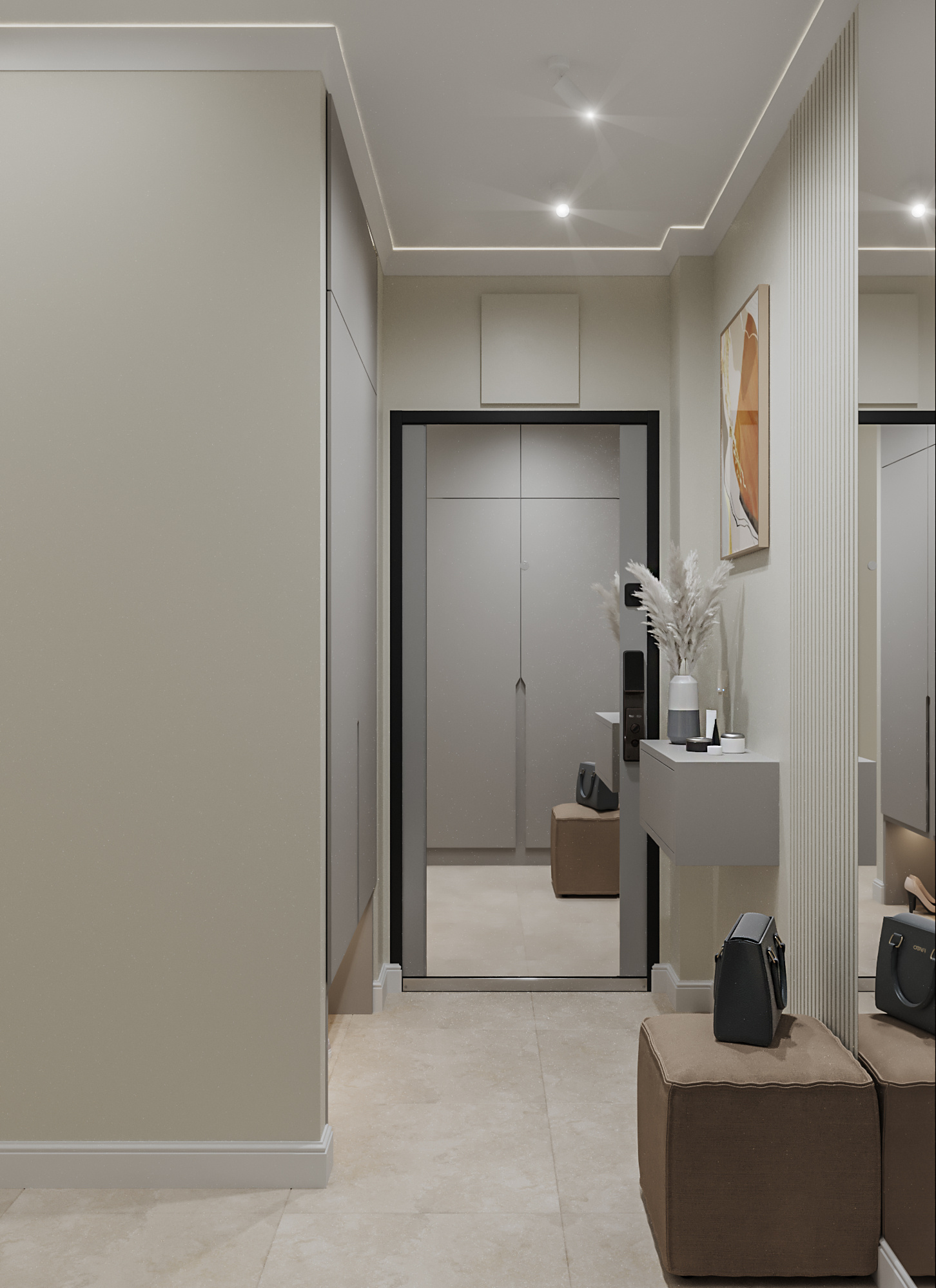 Дизайн-проект трехкомнатной квартиры для сдачи в аренду