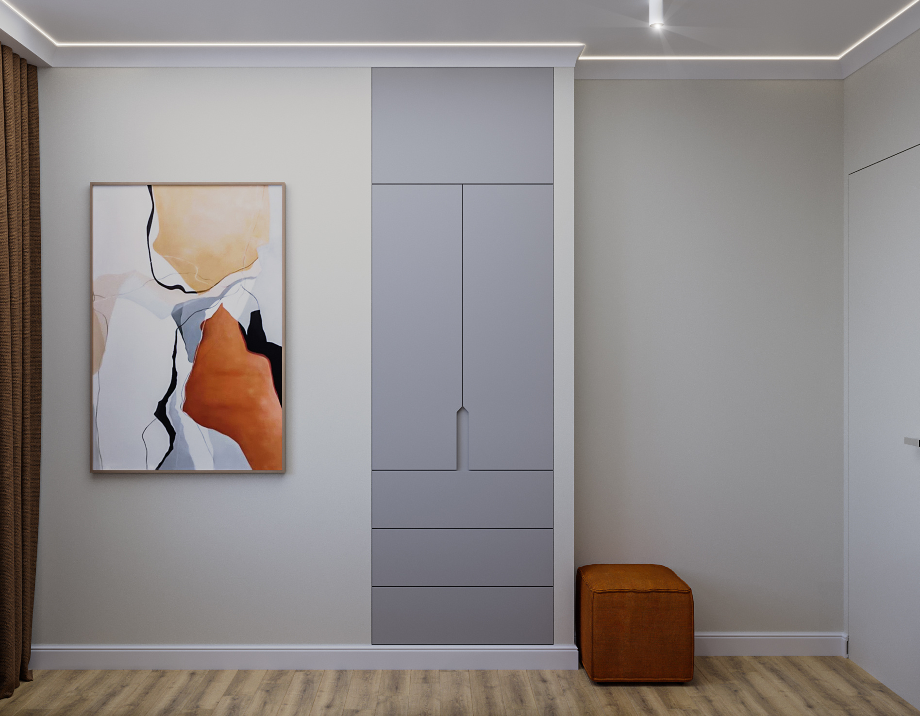 Дизайн-проект трехкомнатной квартиры для сдачи в аренду