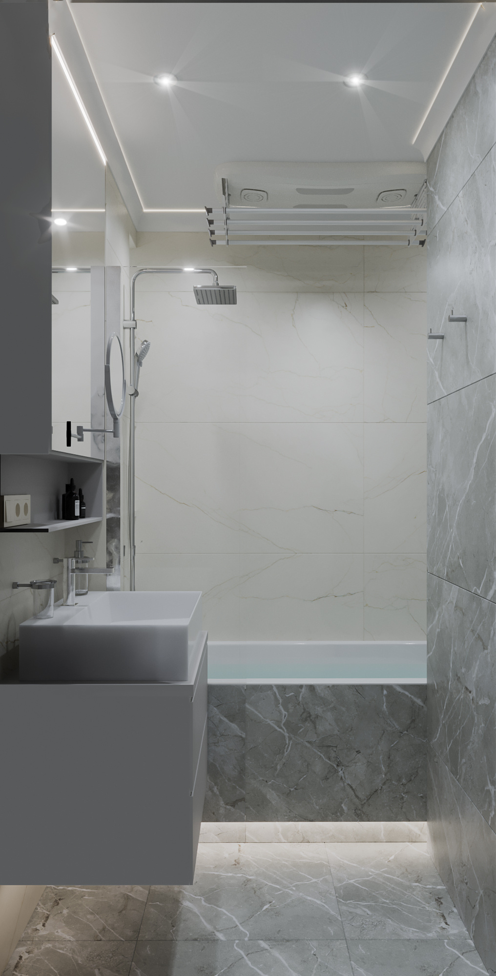 Дизайн-проект трехкомнатной квартиры для сдачи в аренду