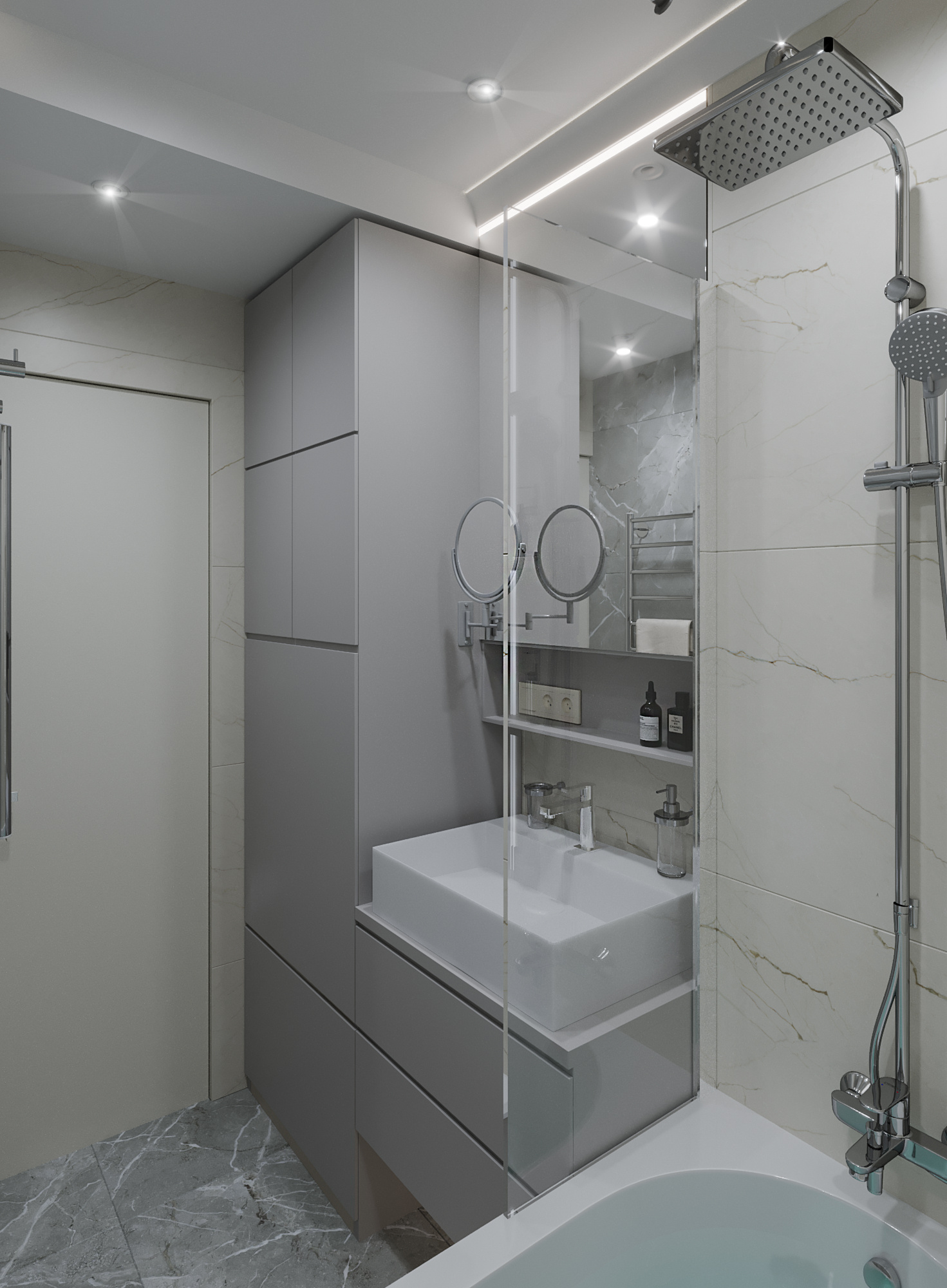 Дизайн-проект трехкомнатной квартиры для сдачи в аренду