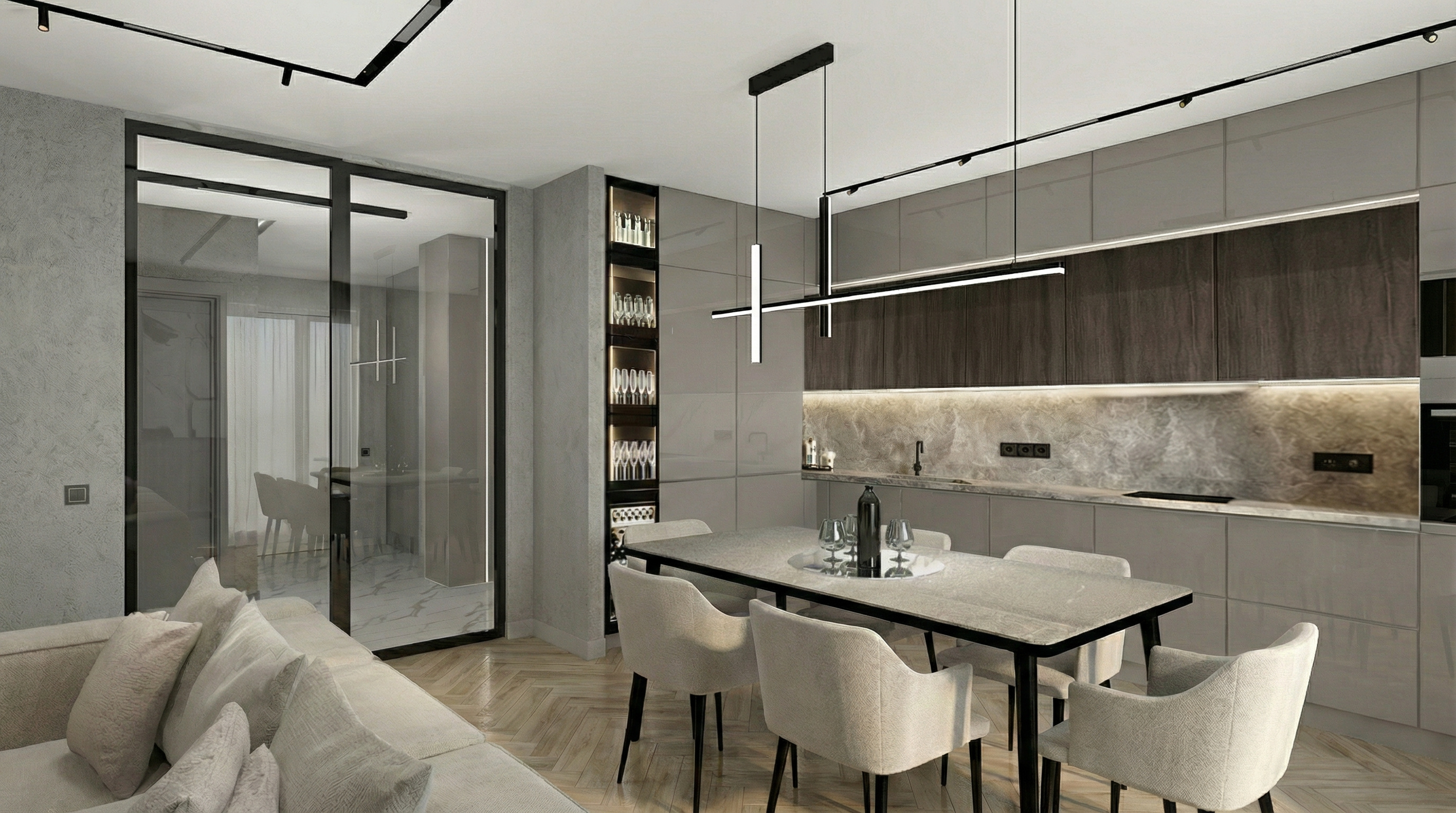 Минимализм для молодой пары