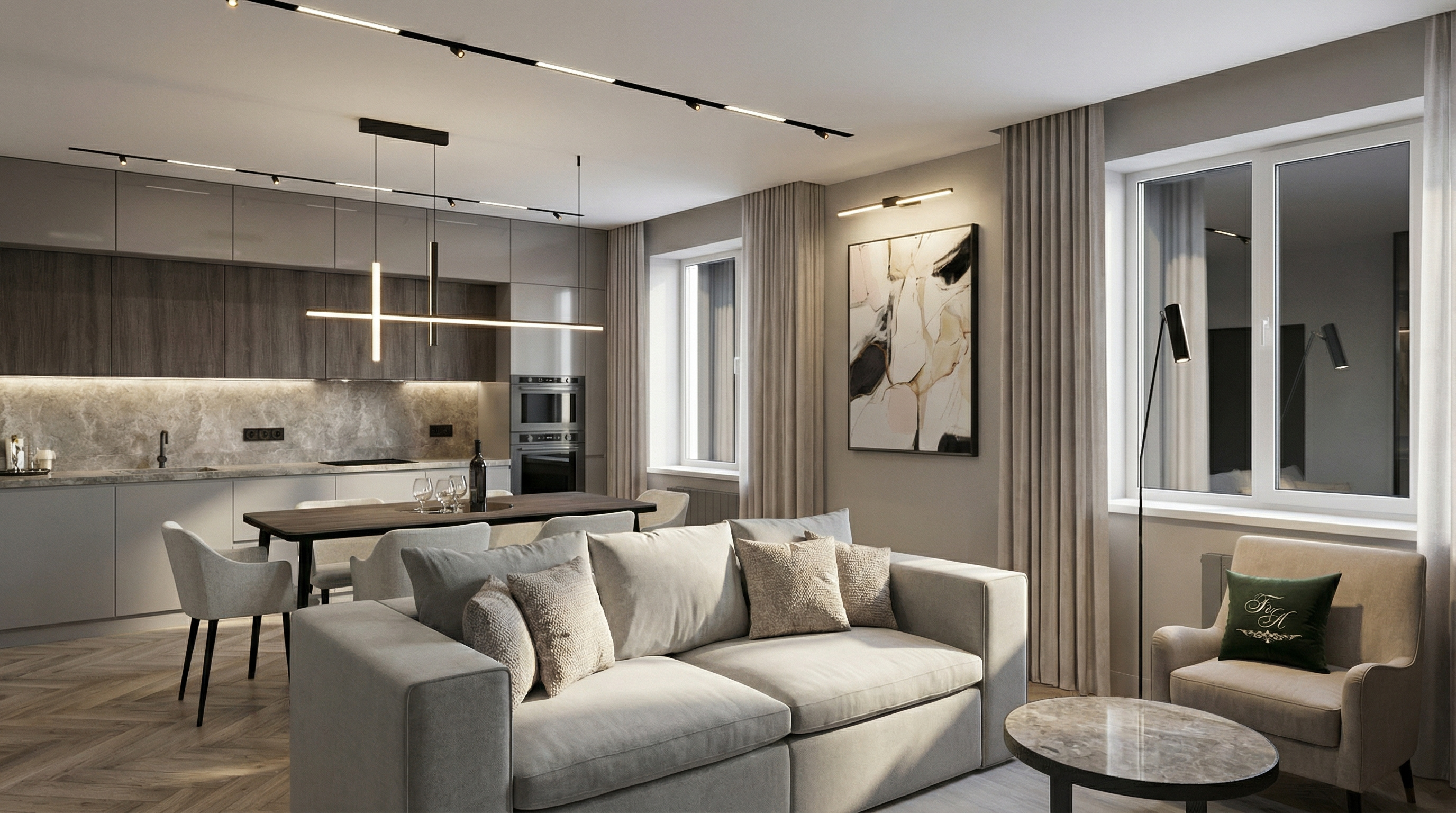 Минимализм для молодой пары