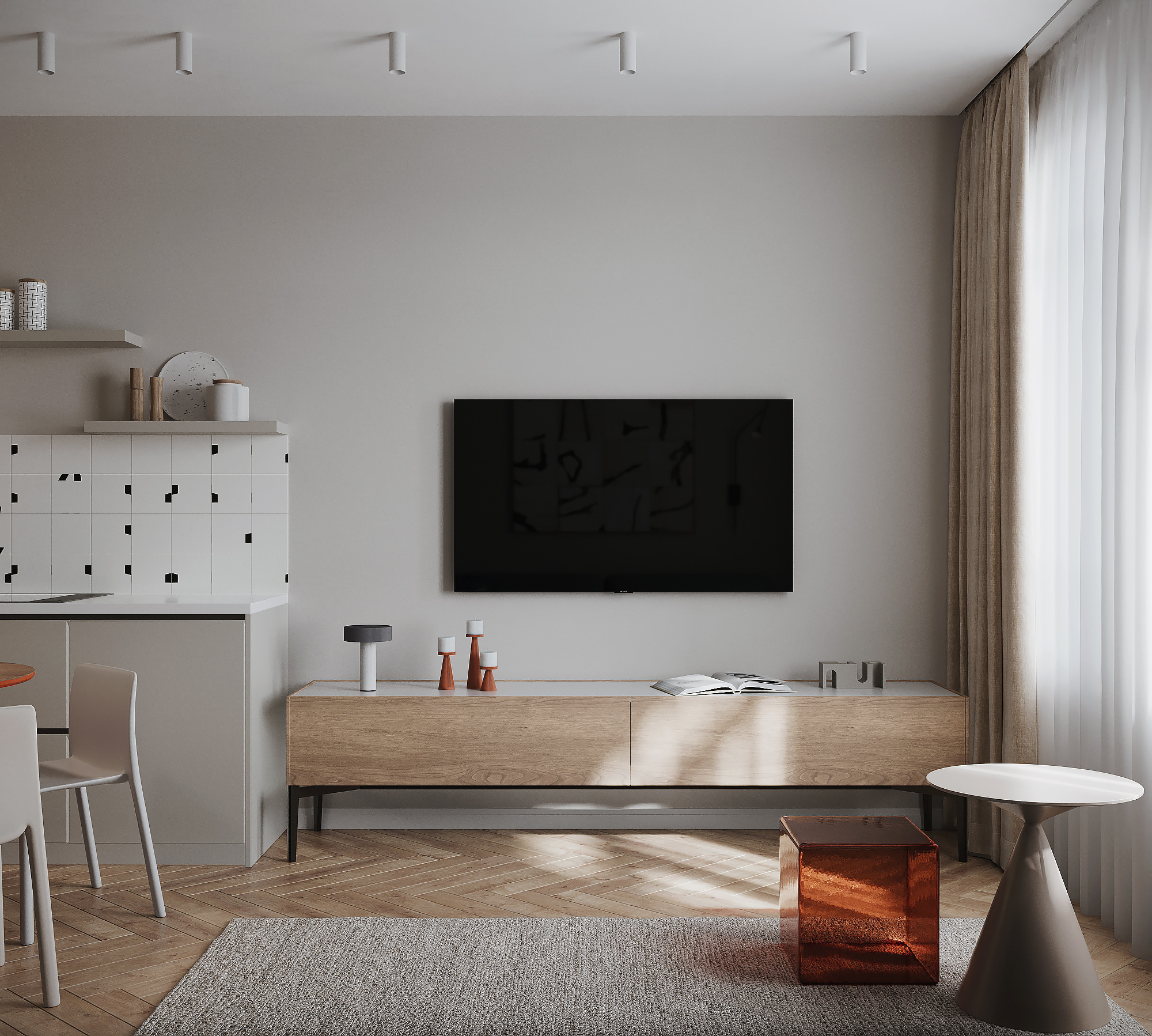 Двух-комнатная квартира в современном стиле