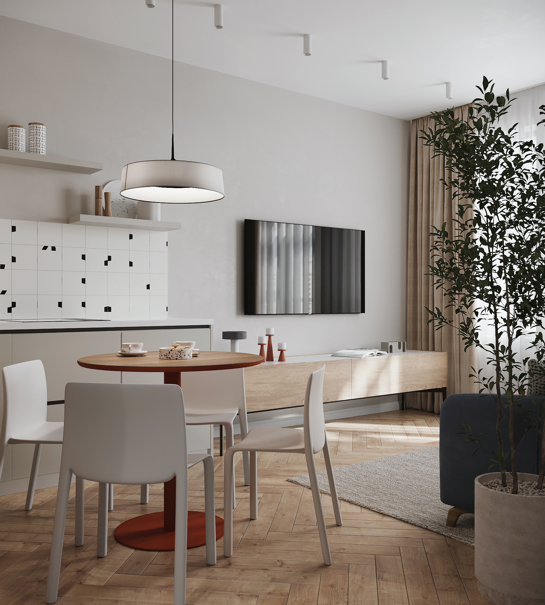 Двух-комнатная квартира в современном стиле