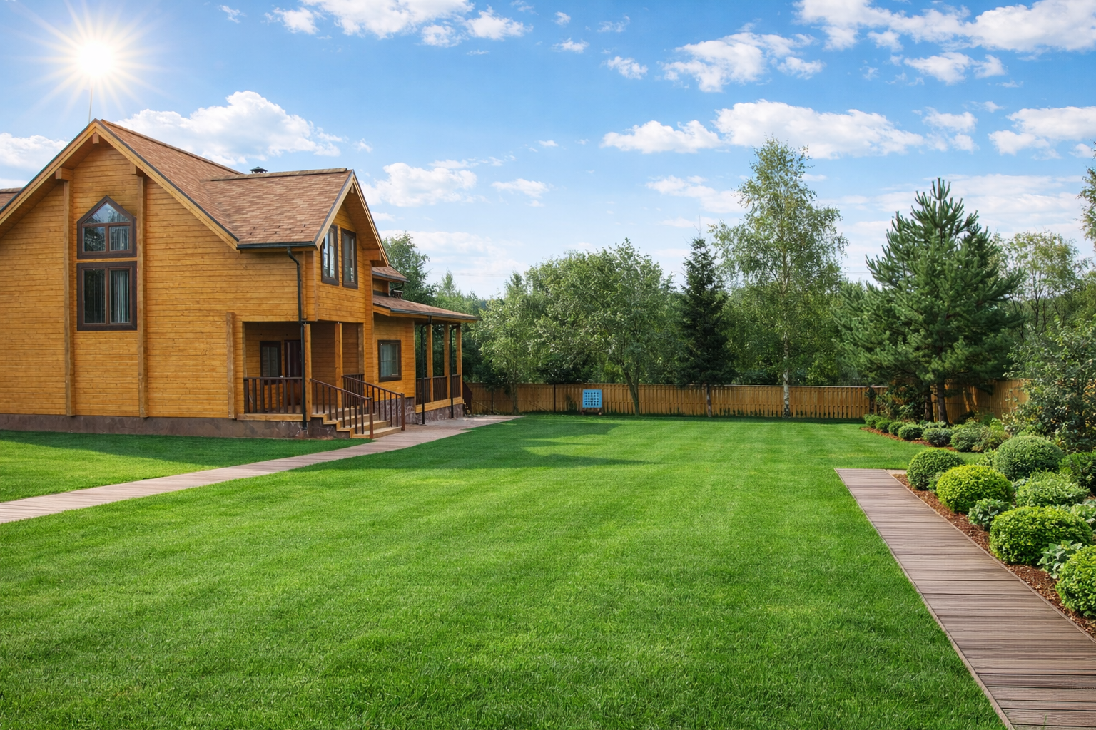 Устройство газона