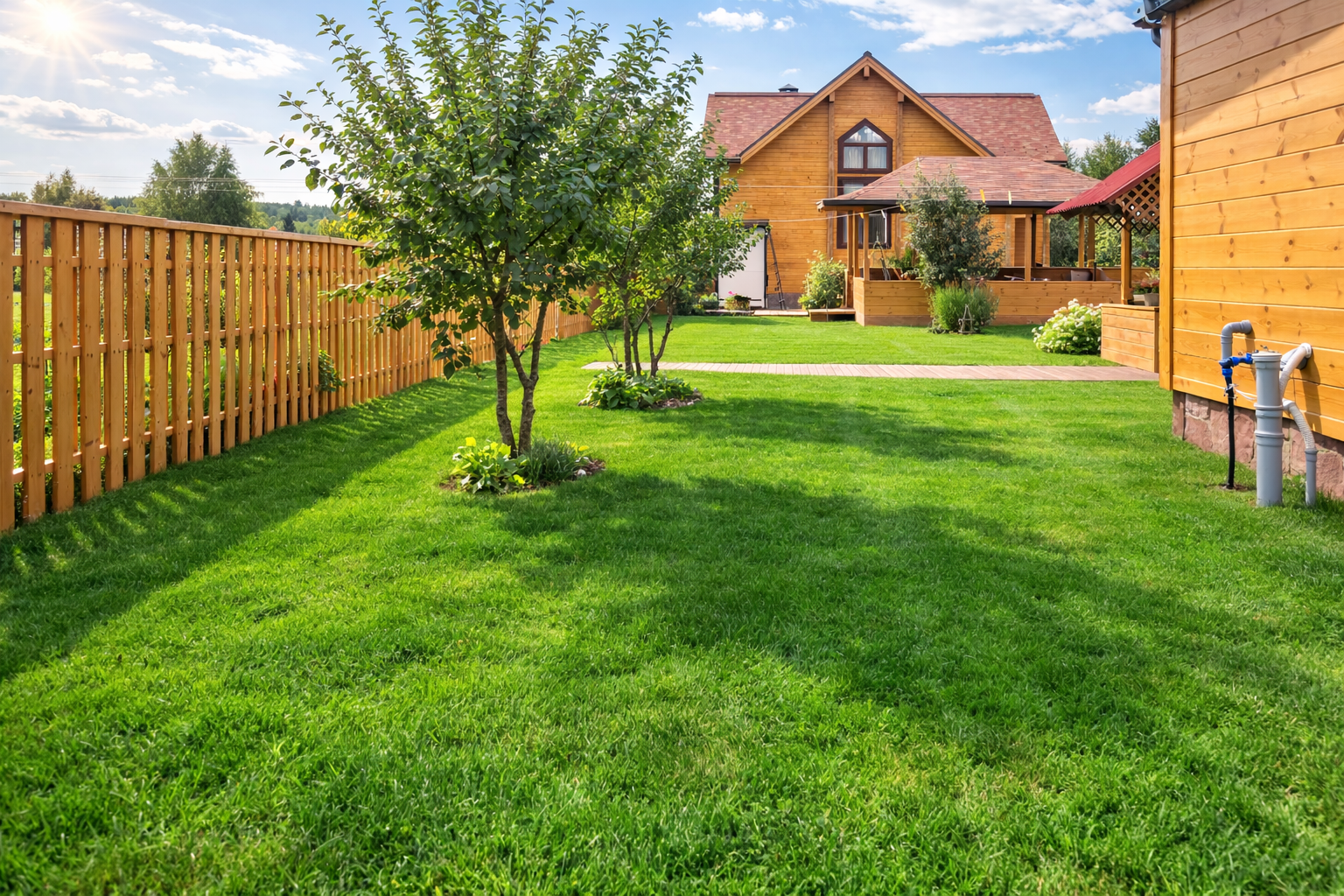 Устройство газона