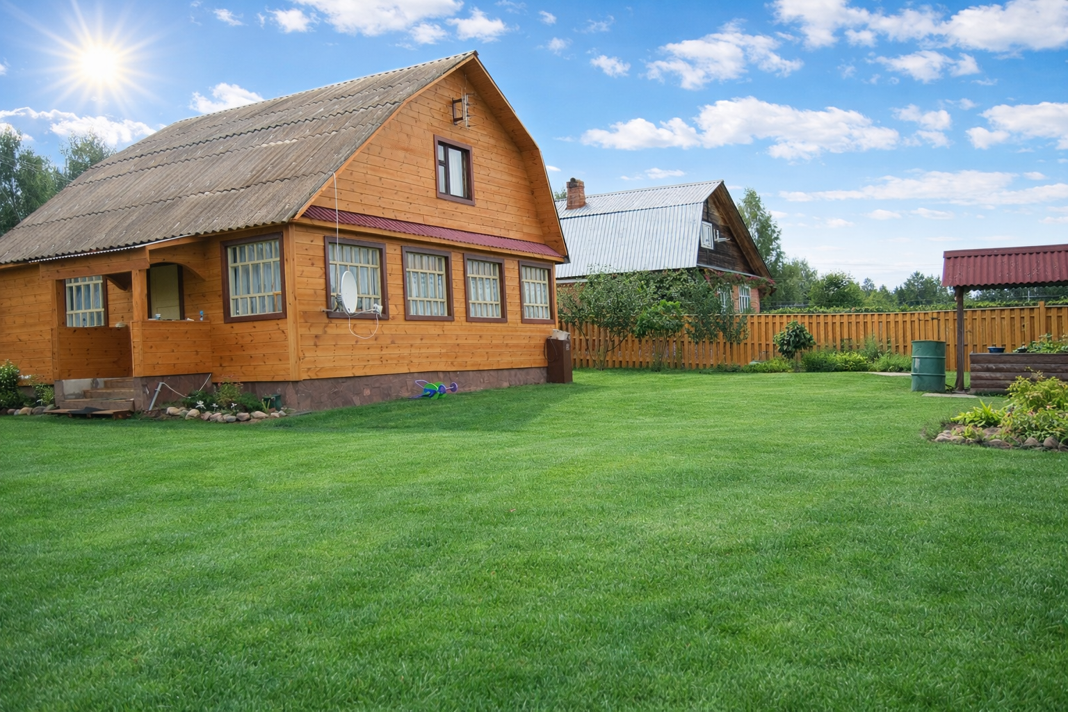 Устройство газона