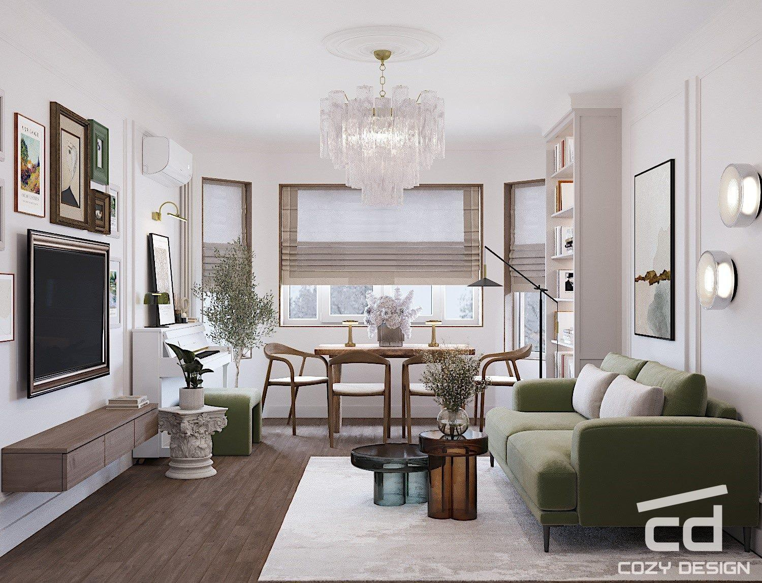 Квартира 68 м2 в Москве (парижский стиль)