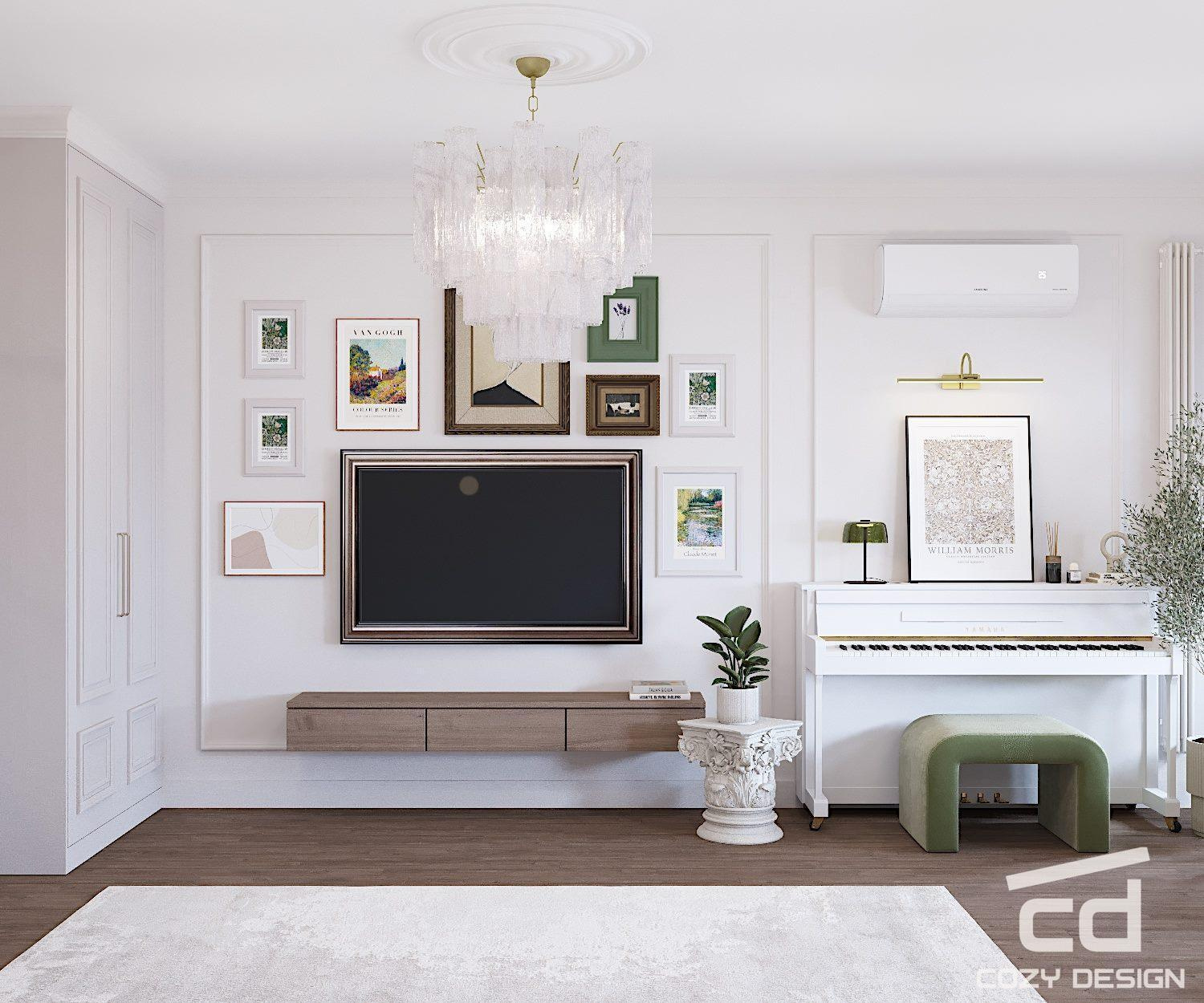 Квартира 68 м2 в Москве (парижский стиль)