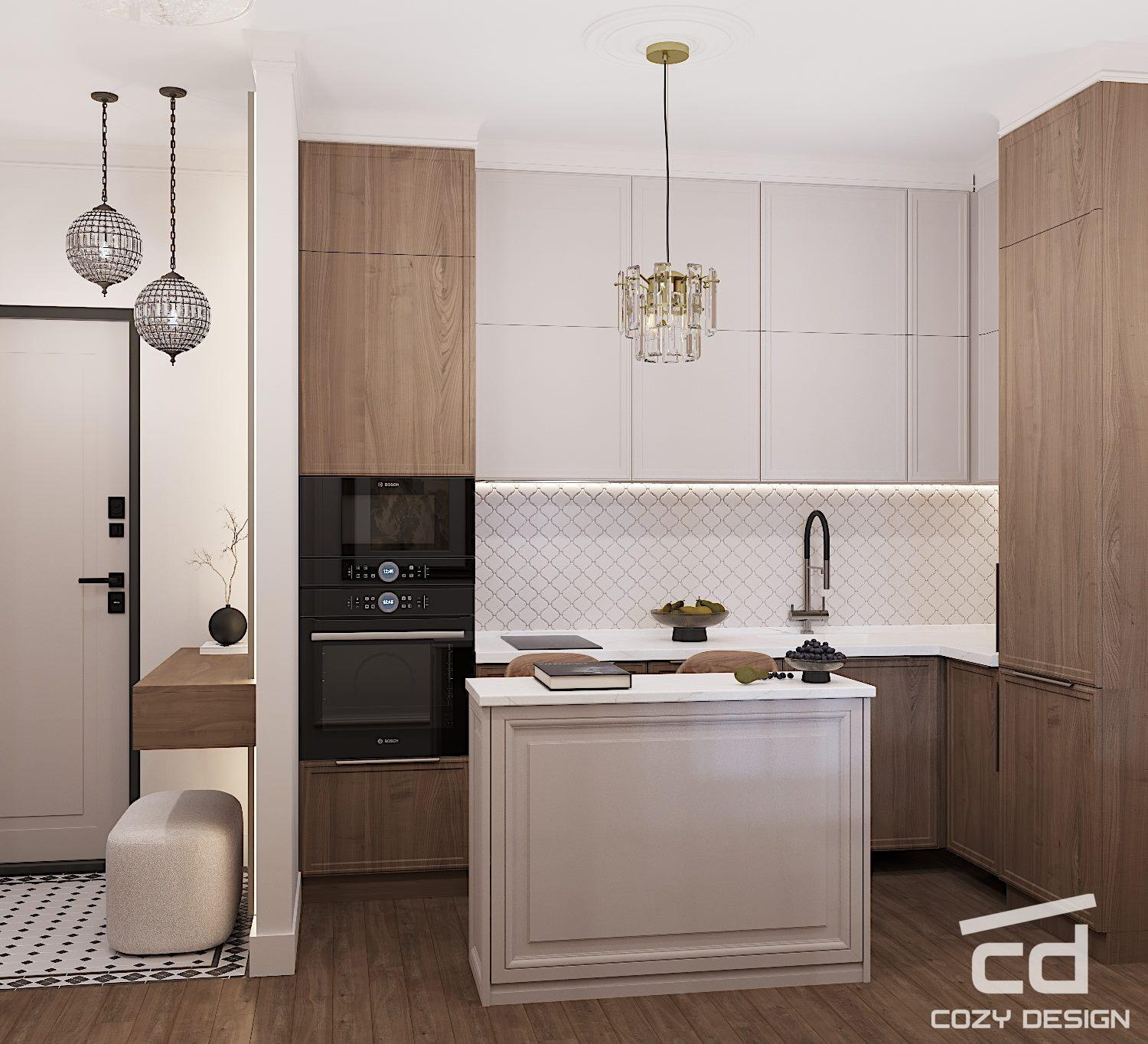 Квартира 68 м2 в Москве (парижский стиль)