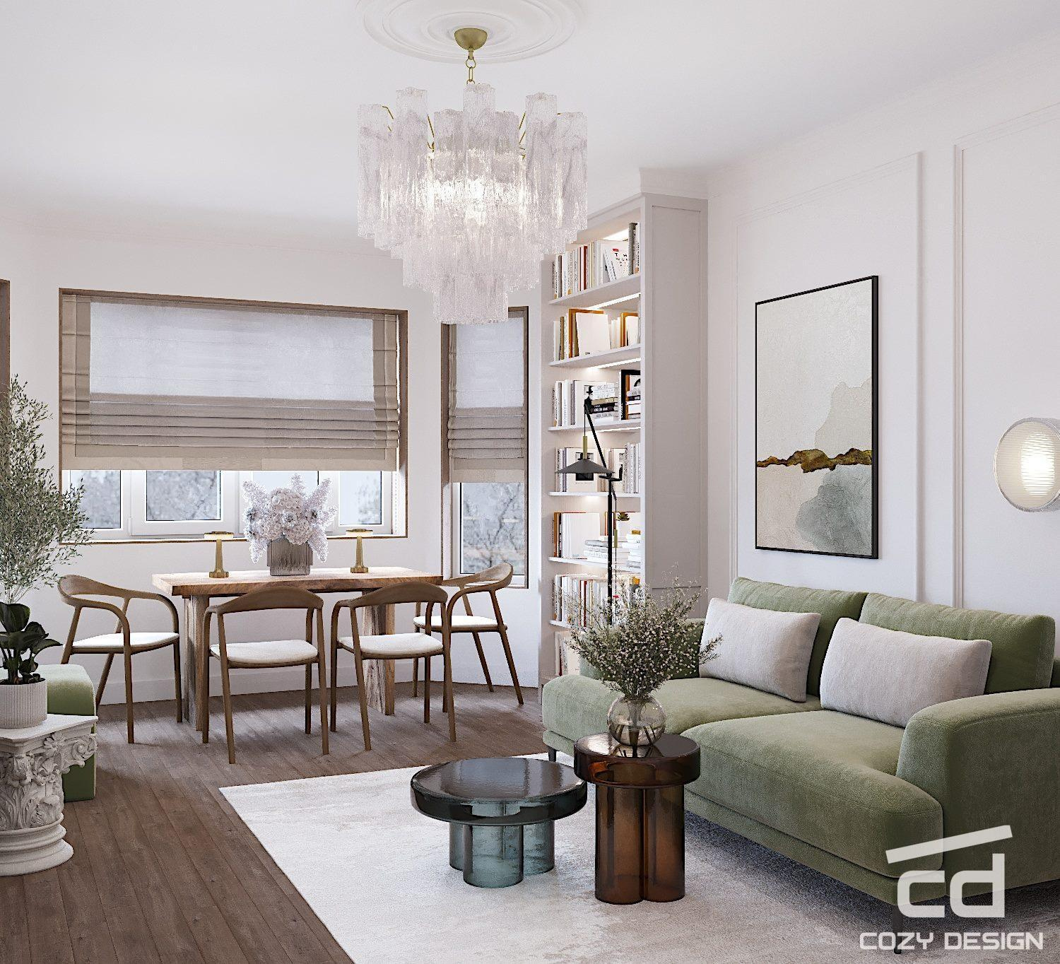 Квартира 68 м2 в Москве (парижский стиль)