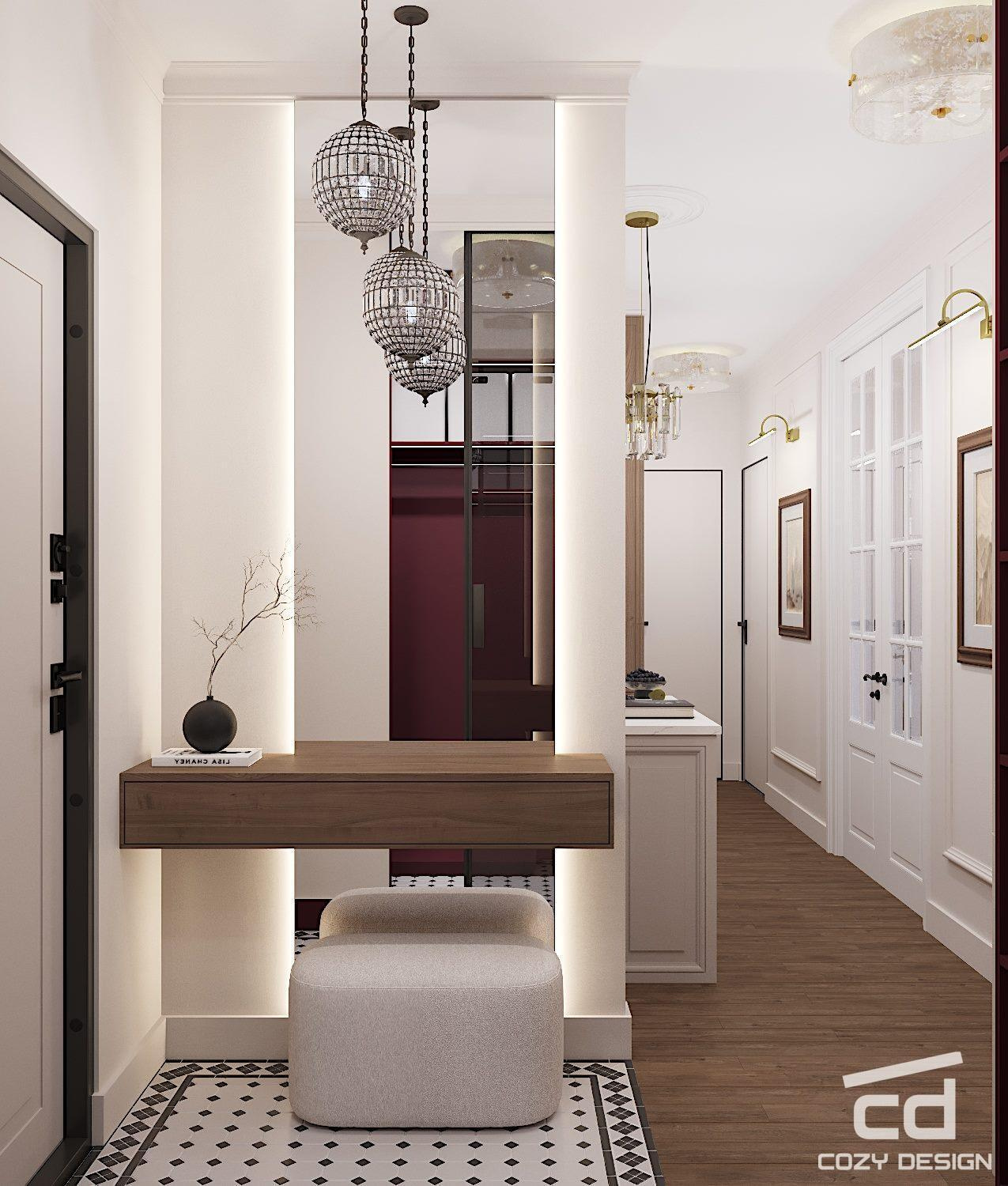 Квартира 68 м2 в Москве (парижский стиль)