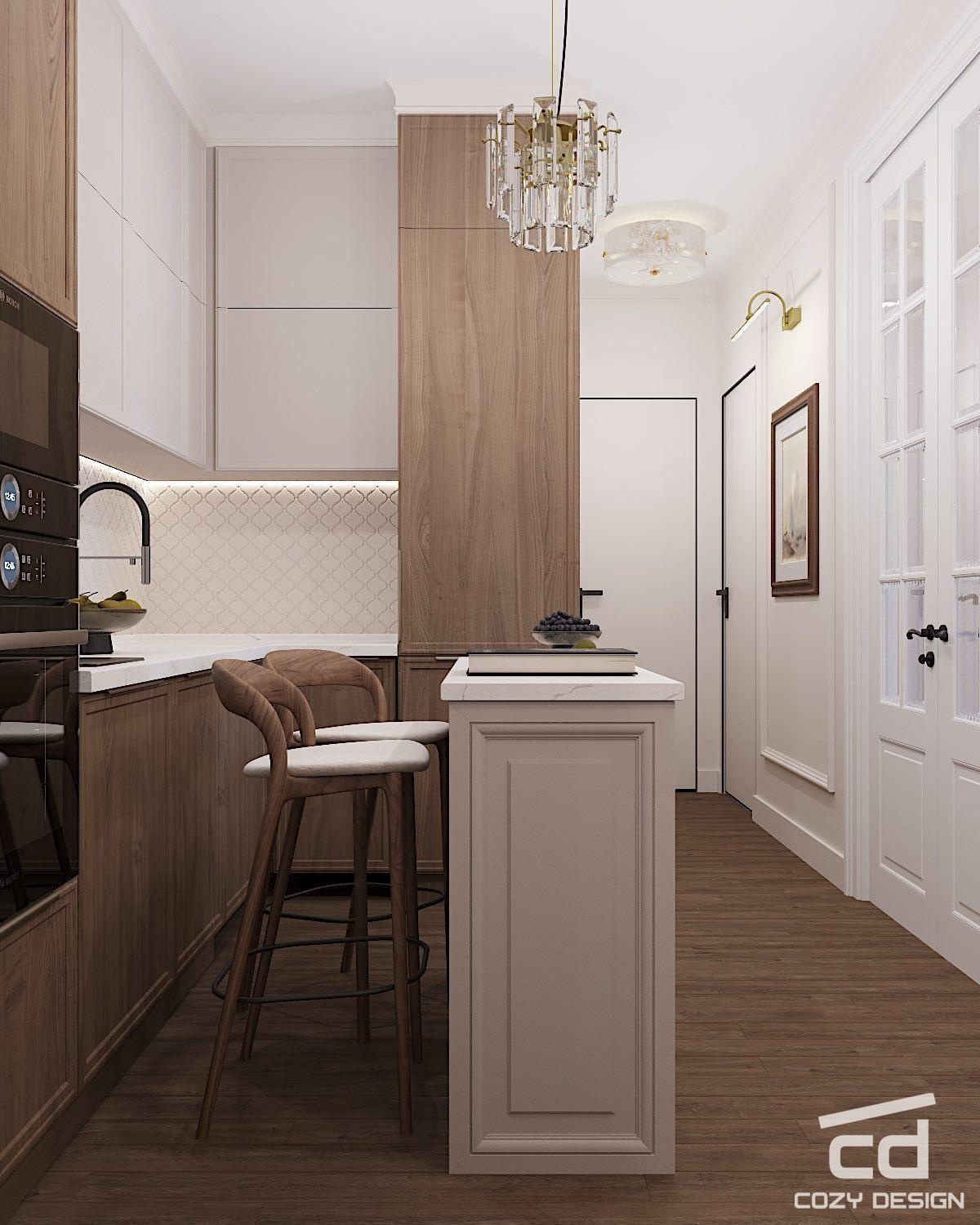 Квартира 68 м2 в Москве (парижский стиль)