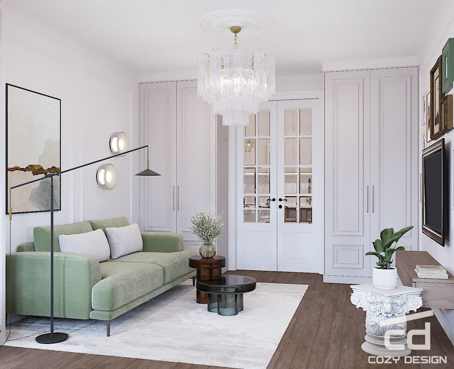 Квартира 68 м2 в Москве (парижский стиль)