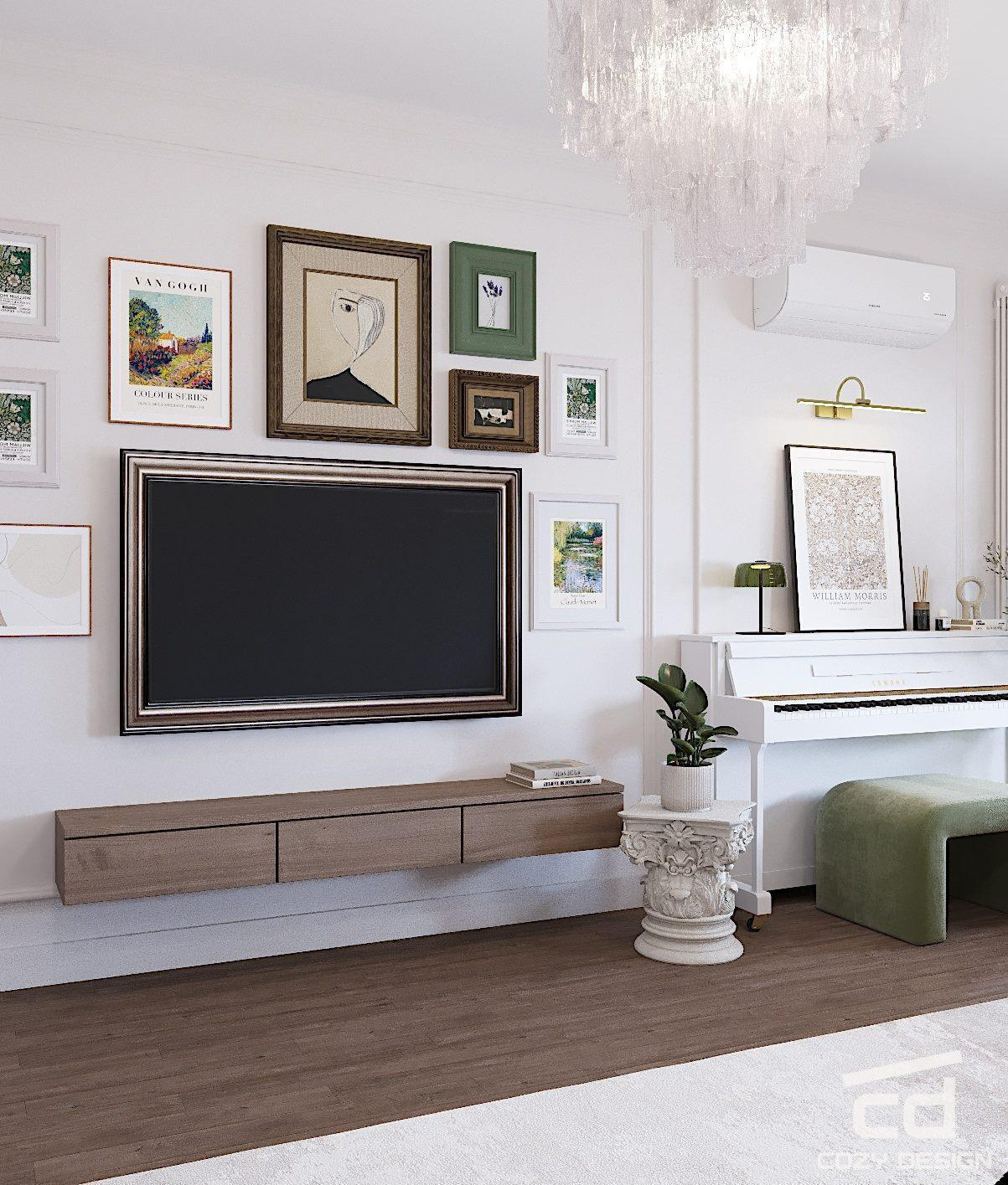 Квартира 68 м2 в Москве (парижский стиль)