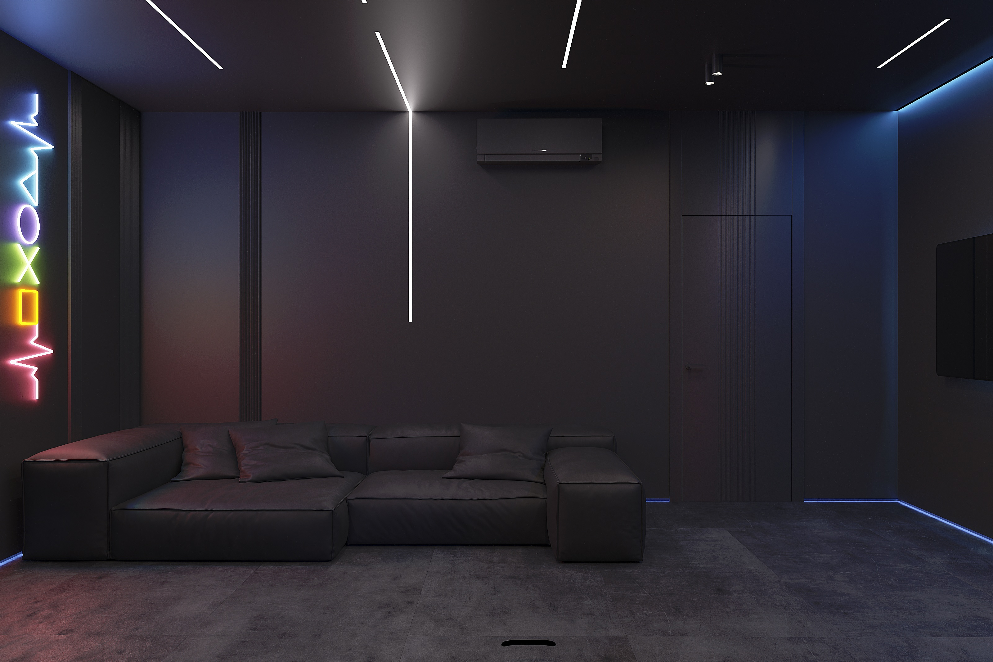 Кабинет для молодого человека.  Коттедж Новая Усмань. (решение 2)