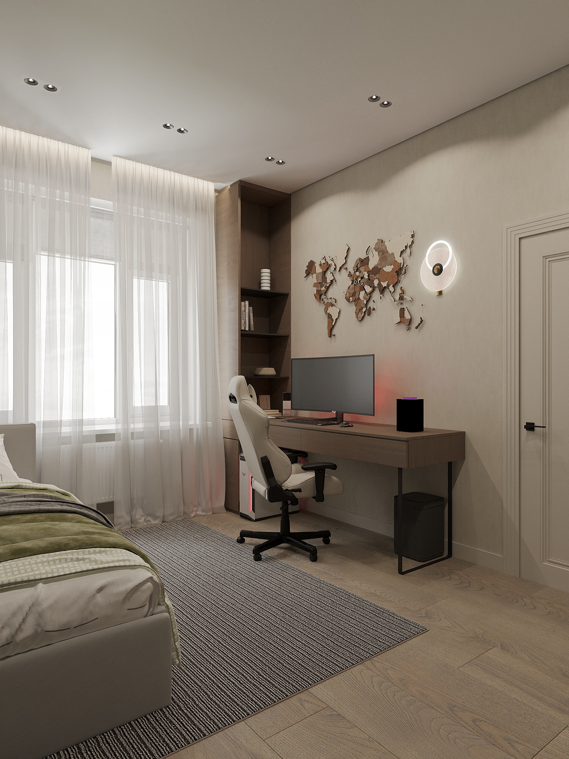 Обложка проекта: Спальня для мальчика. Коттедж в Чертовицах. (решение 2)