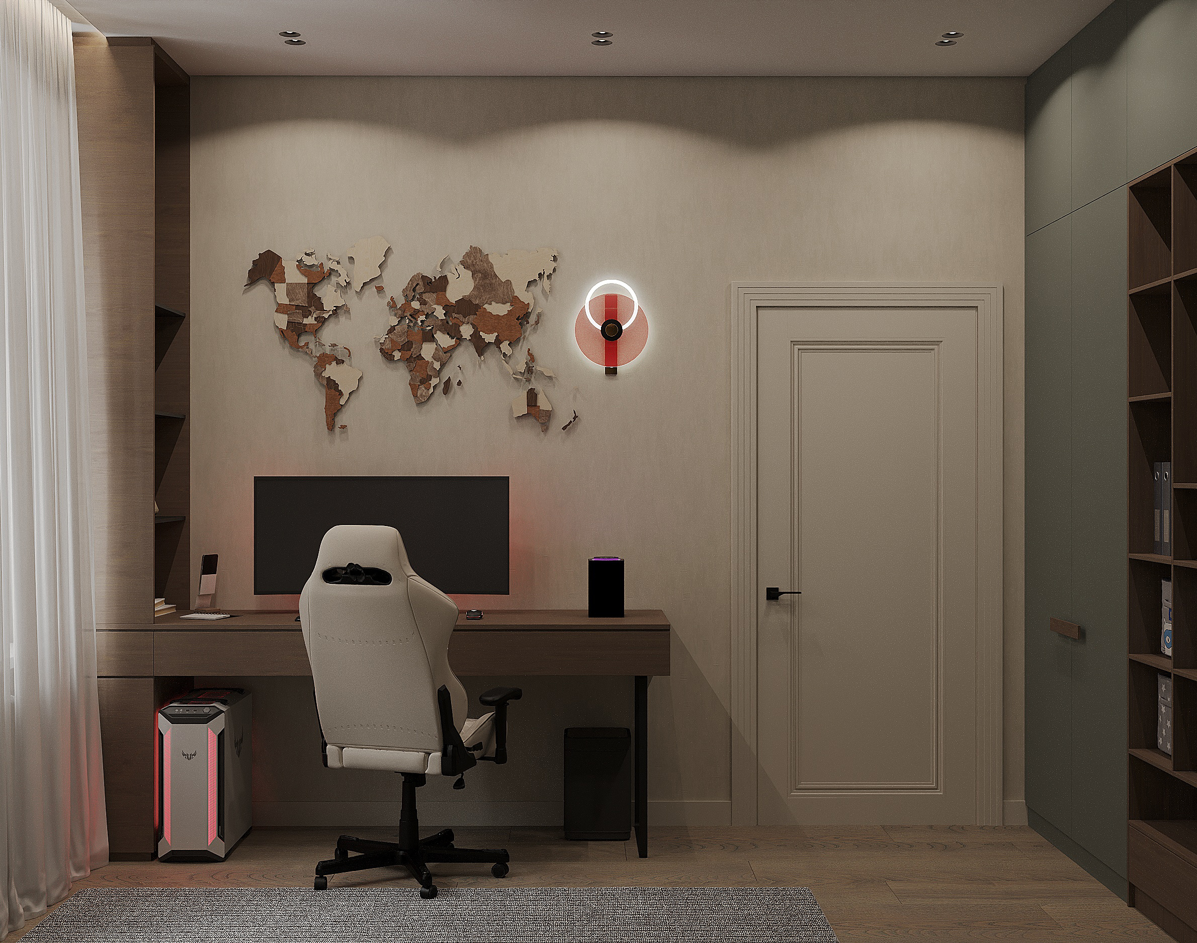 Спальня для мальчика. Коттедж в Чертовицах. (решение 2)