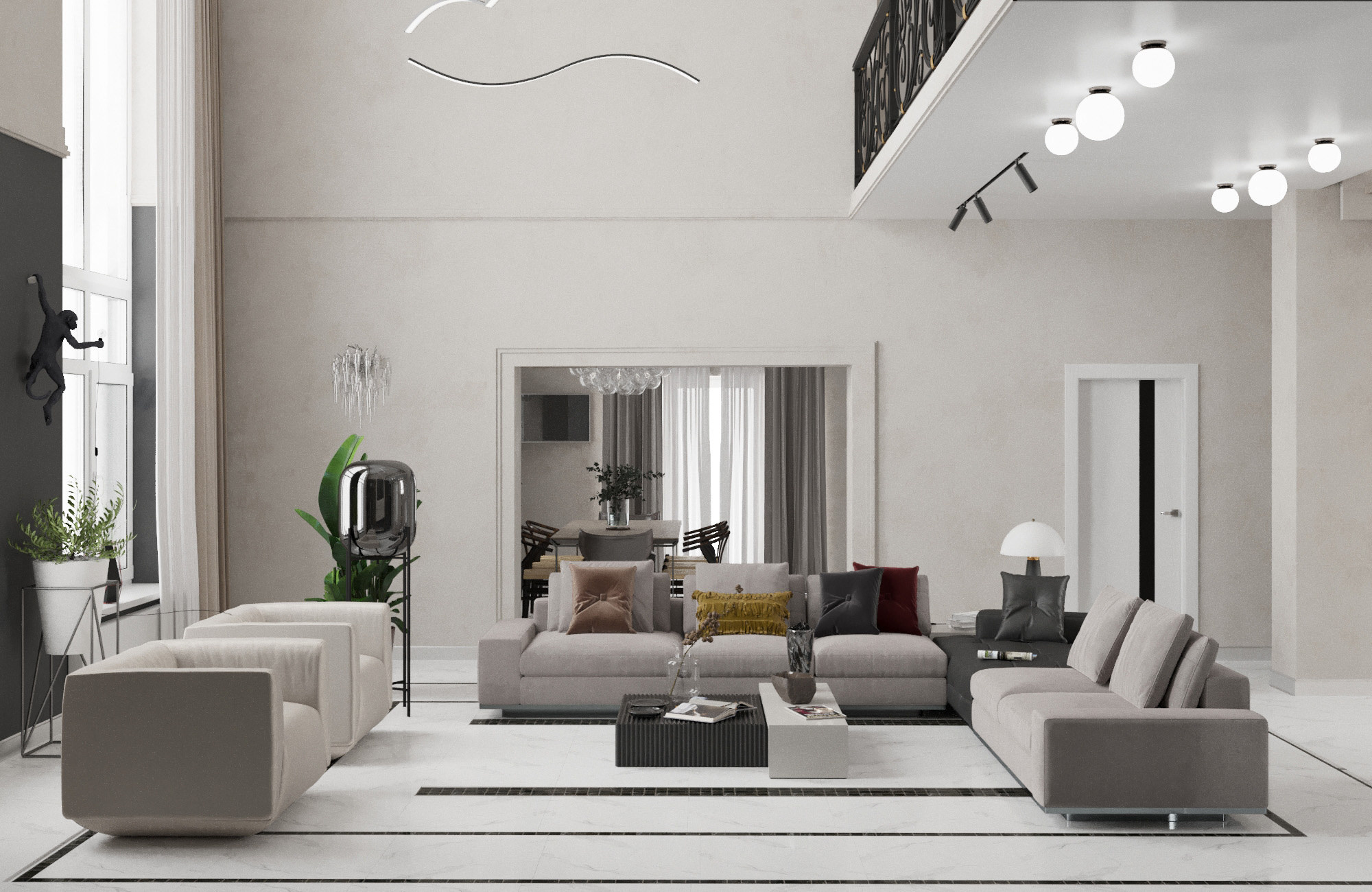 Коттедж. Медовка. Гостиная.