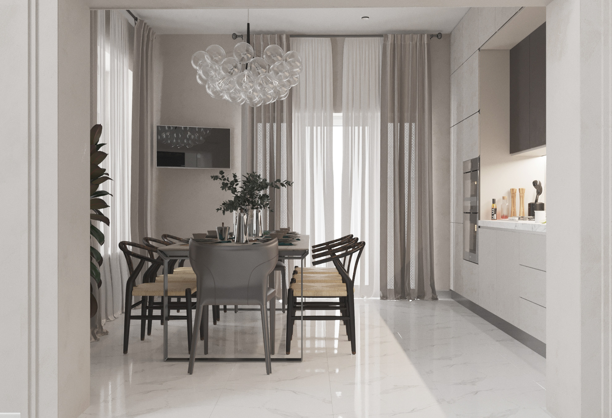 Коттедж. Медовка. Гостиная.