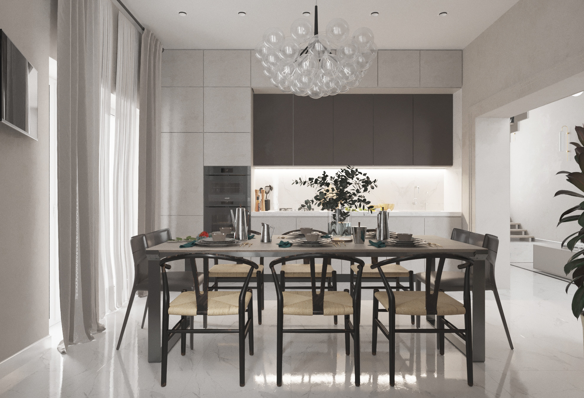 Коттедж. Медовка. Гостиная.