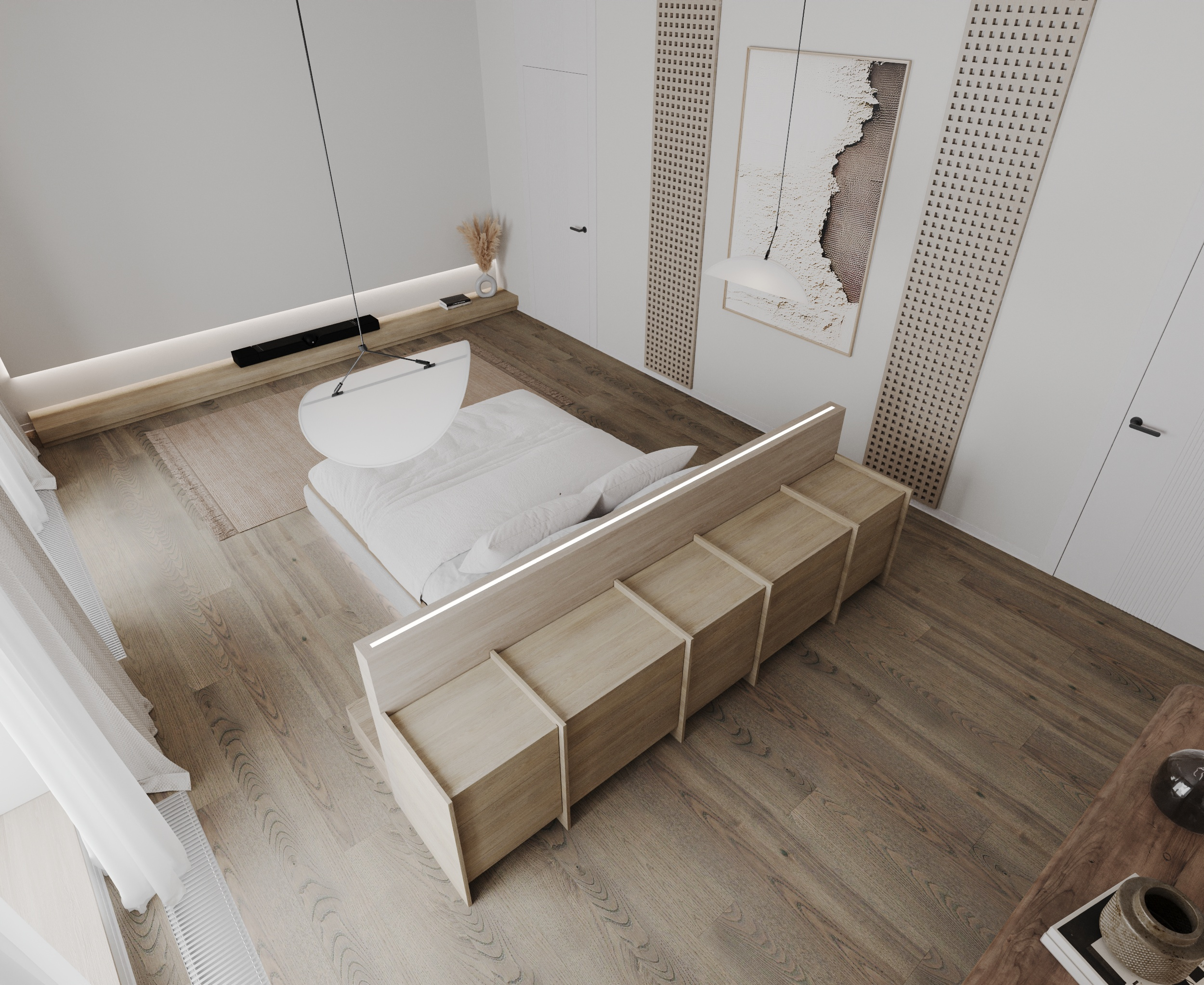 Спальня в стиле Japandi (предложение 1)