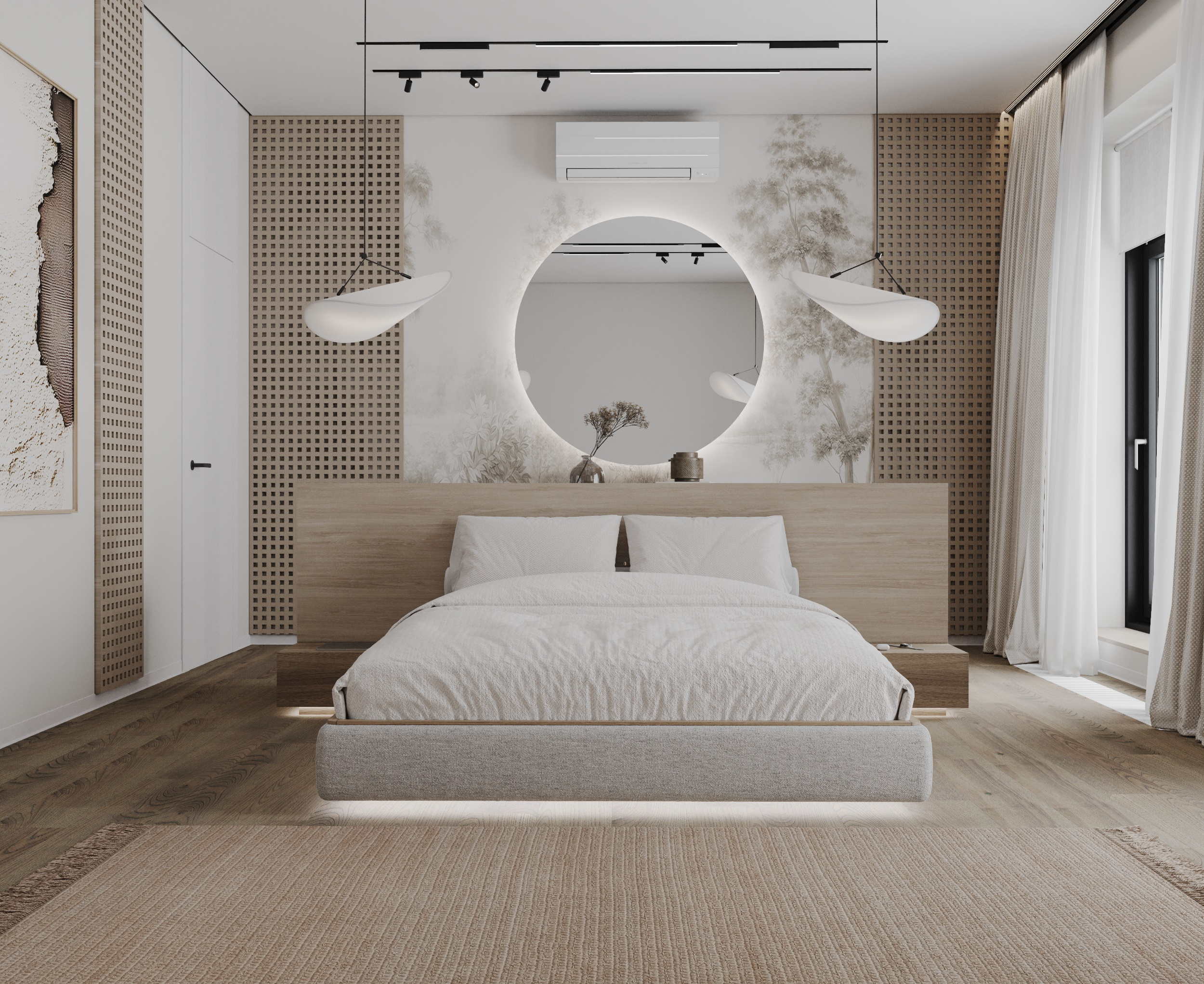 Спальня в стиле Japandi (предложение 1)